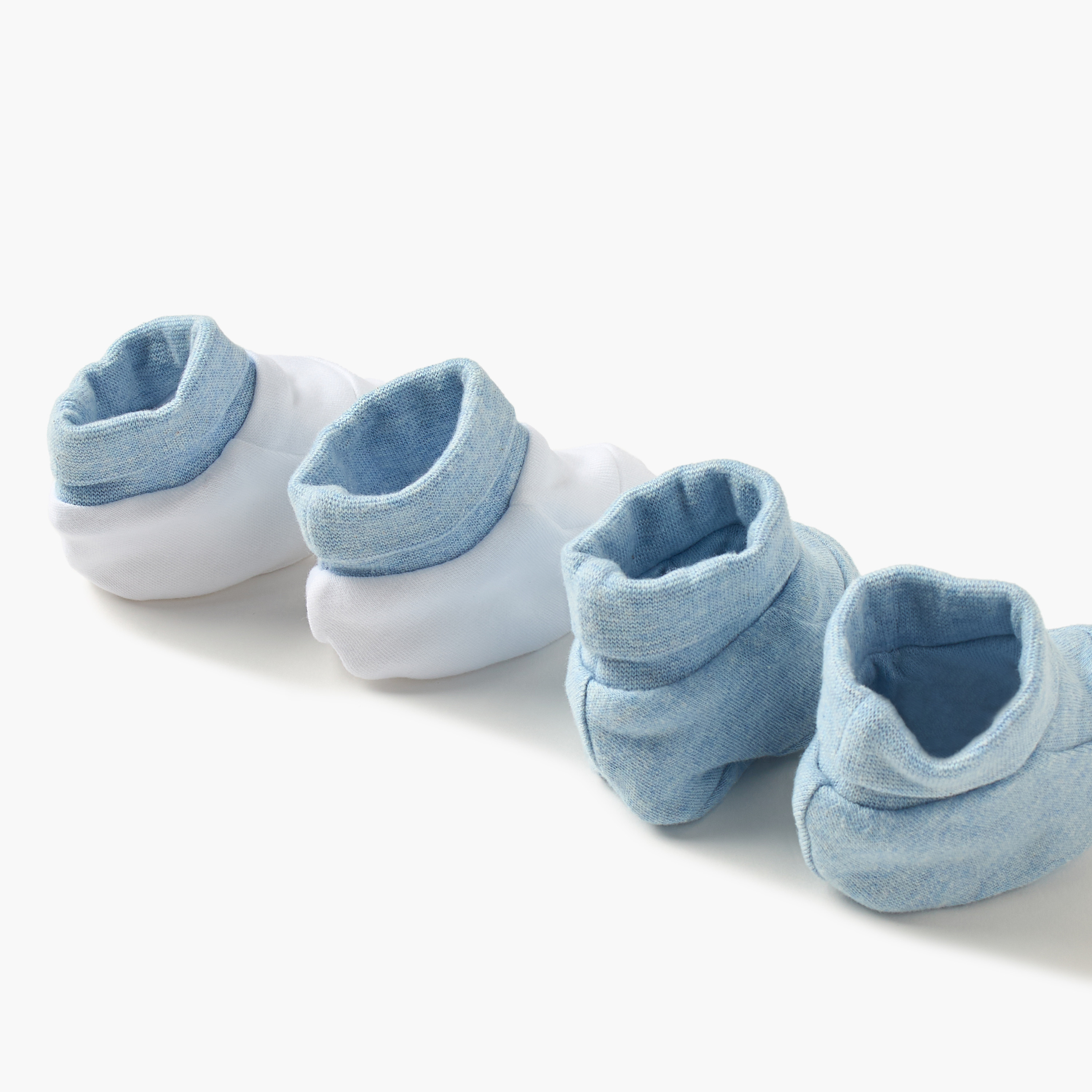 Juniors Solid Booties - Set of 2-baby-boys-shoes-booties-image-4