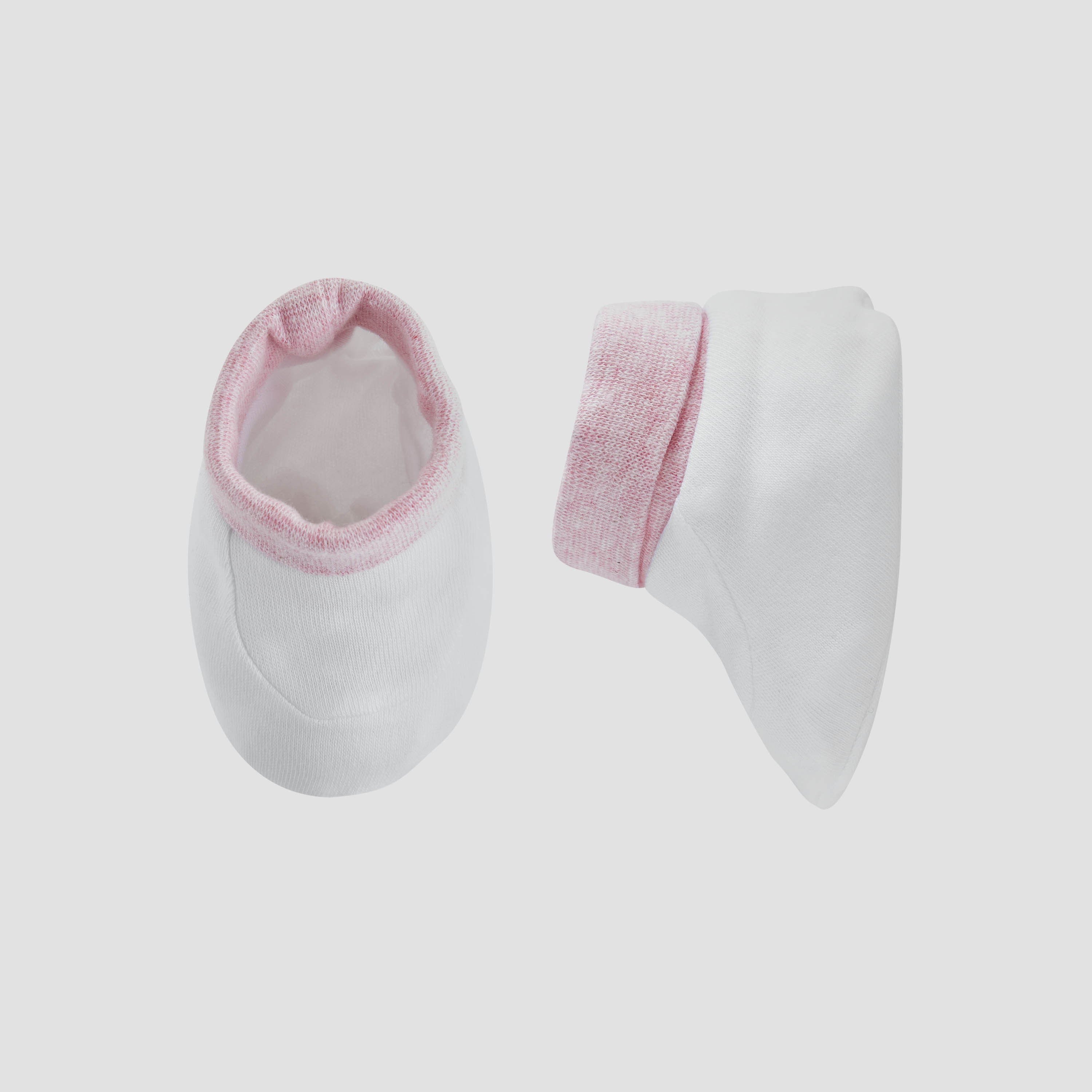 Juniors Solid Slip-On Booties - Set of 2-baby-girls-shoes-booties-image-2