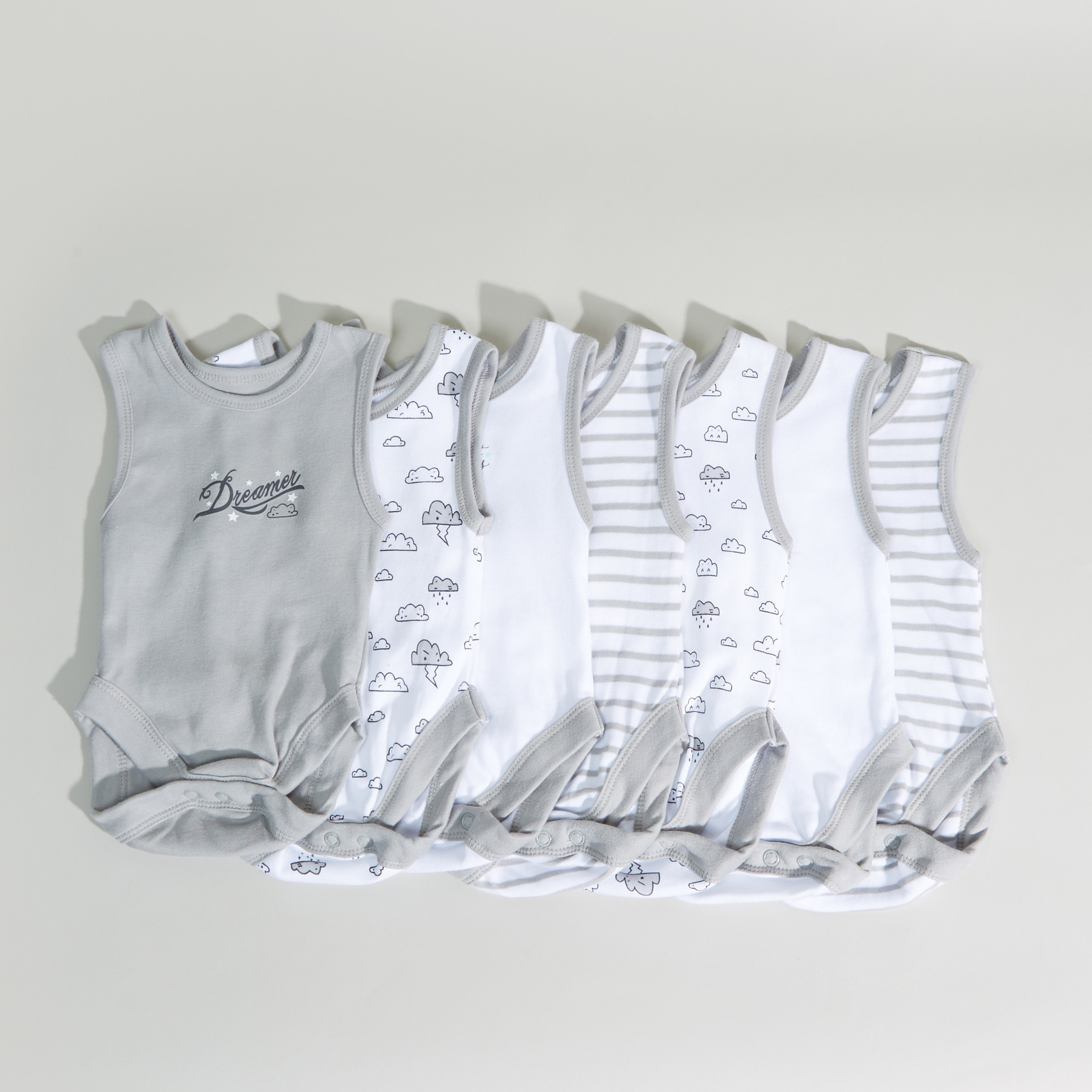 Juniors Sleeveless Bodysuit - Set of 7-baby-boys-clothing-bodysuits-image-1