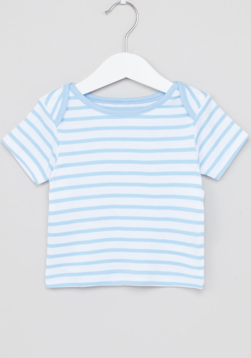 Juniors Printed Short Sleeves T-shirt - Set of 2-T Shirts-image-4