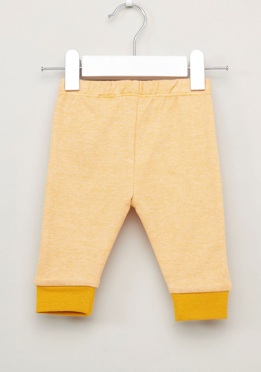 Juniors Striped T-shirt with Jog Pants-Pyjama Sets-image-6