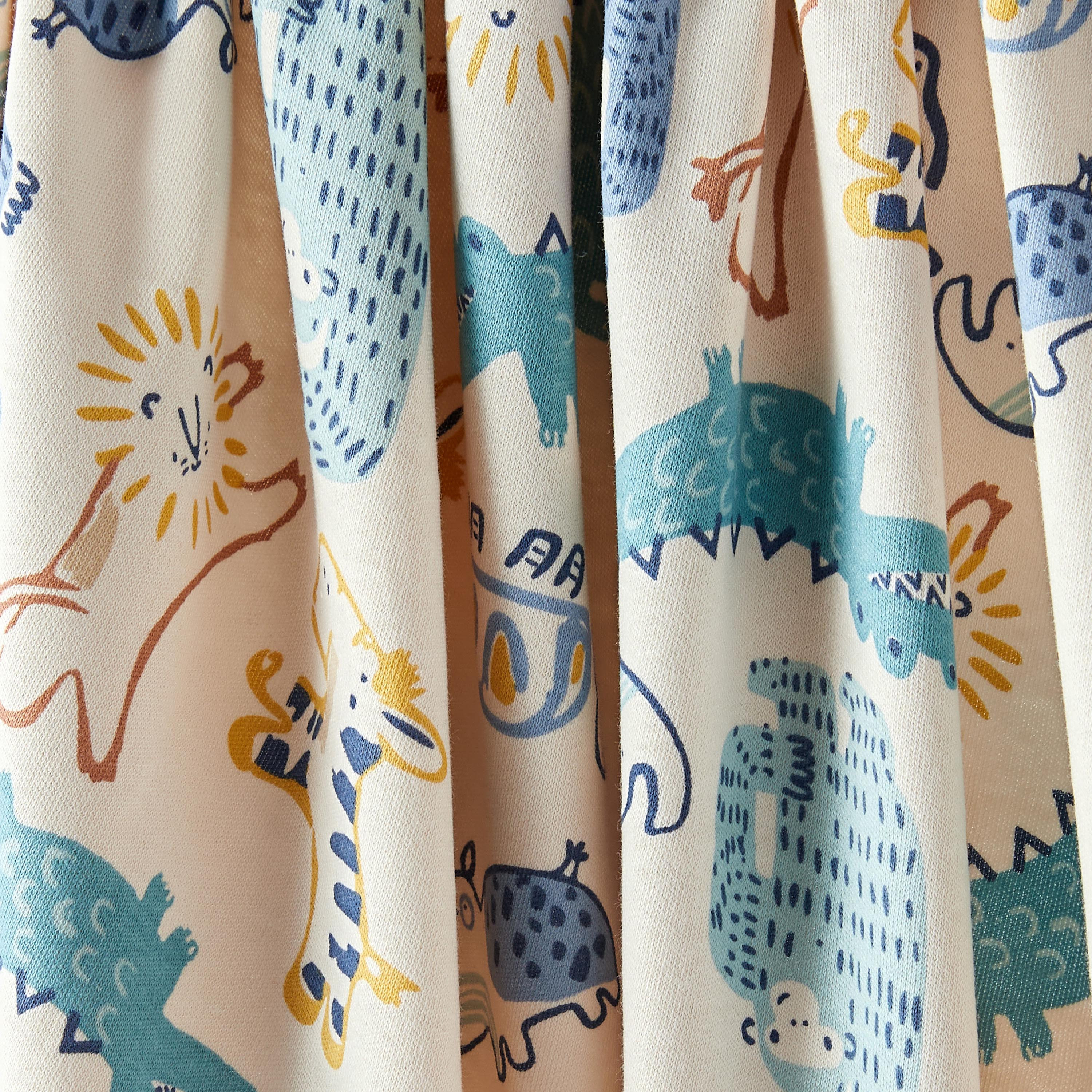 Juniors All-Over Dinosaur Print Receiving Blanket - 70x70 cm-baby-nursery-blanketsandswaddles-receivingblankets-image-4