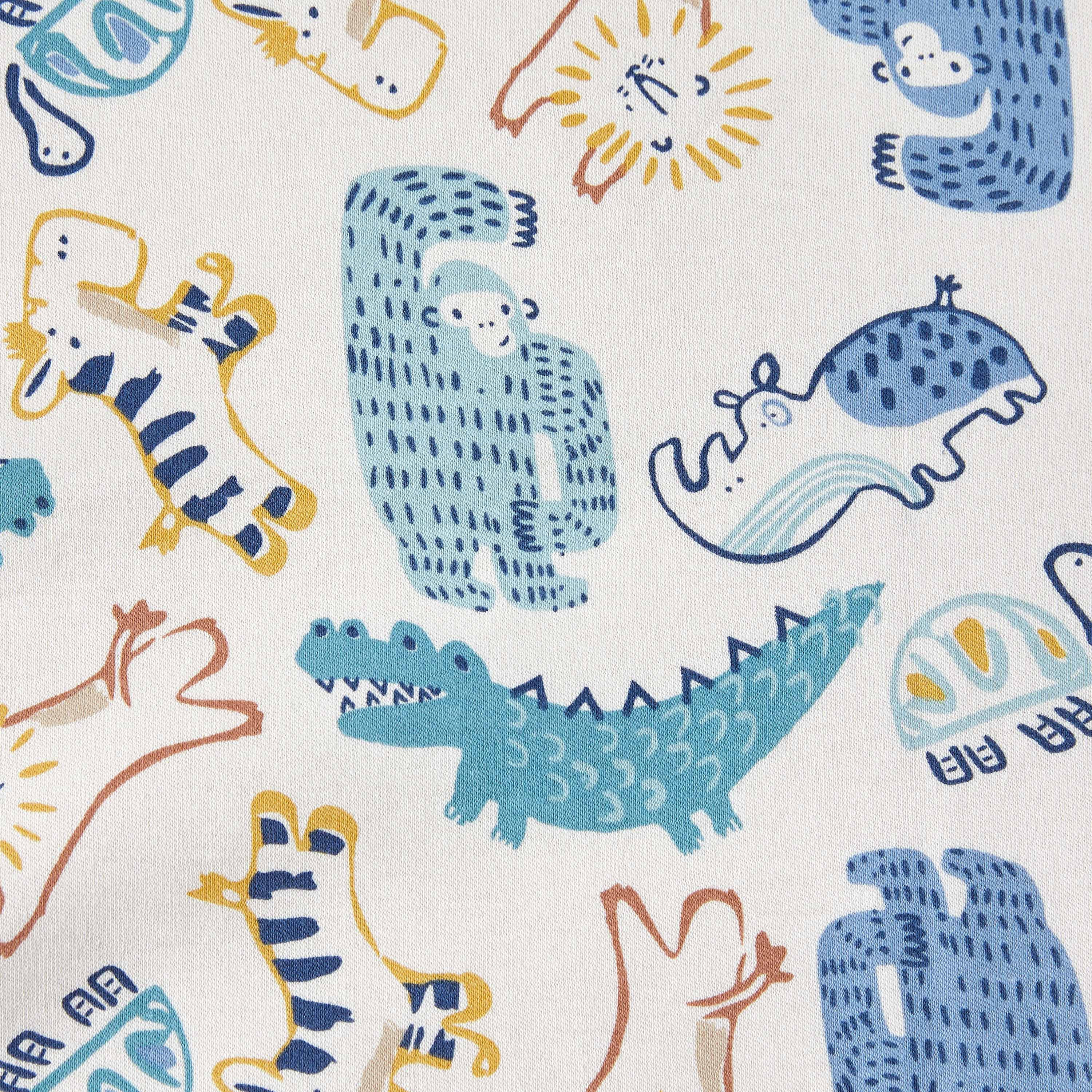Juniors All-Over Dinosaur Print Receiving Blanket - 70x70 cm-baby-nursery-blanketsandswaddles-receivingblankets-image-5