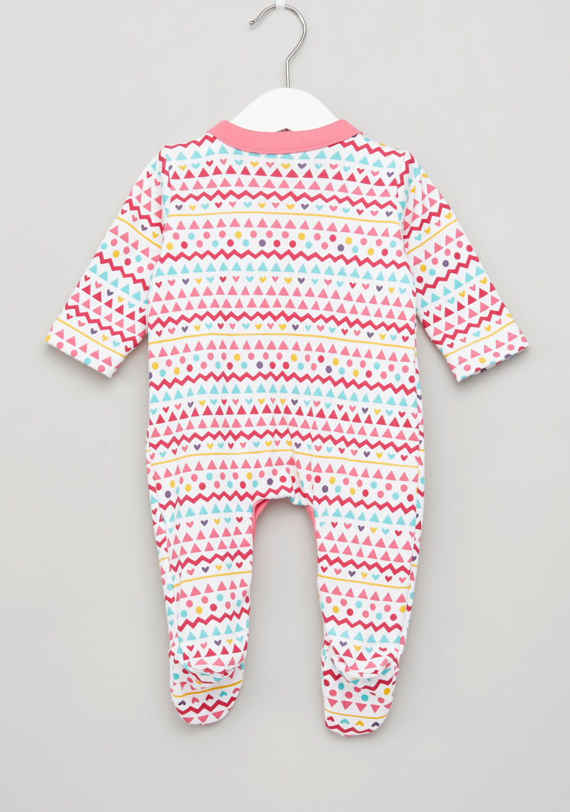 Juniors Printed Closed Feet Sleepsuit - Set of 3-Sleepsuits-image-8