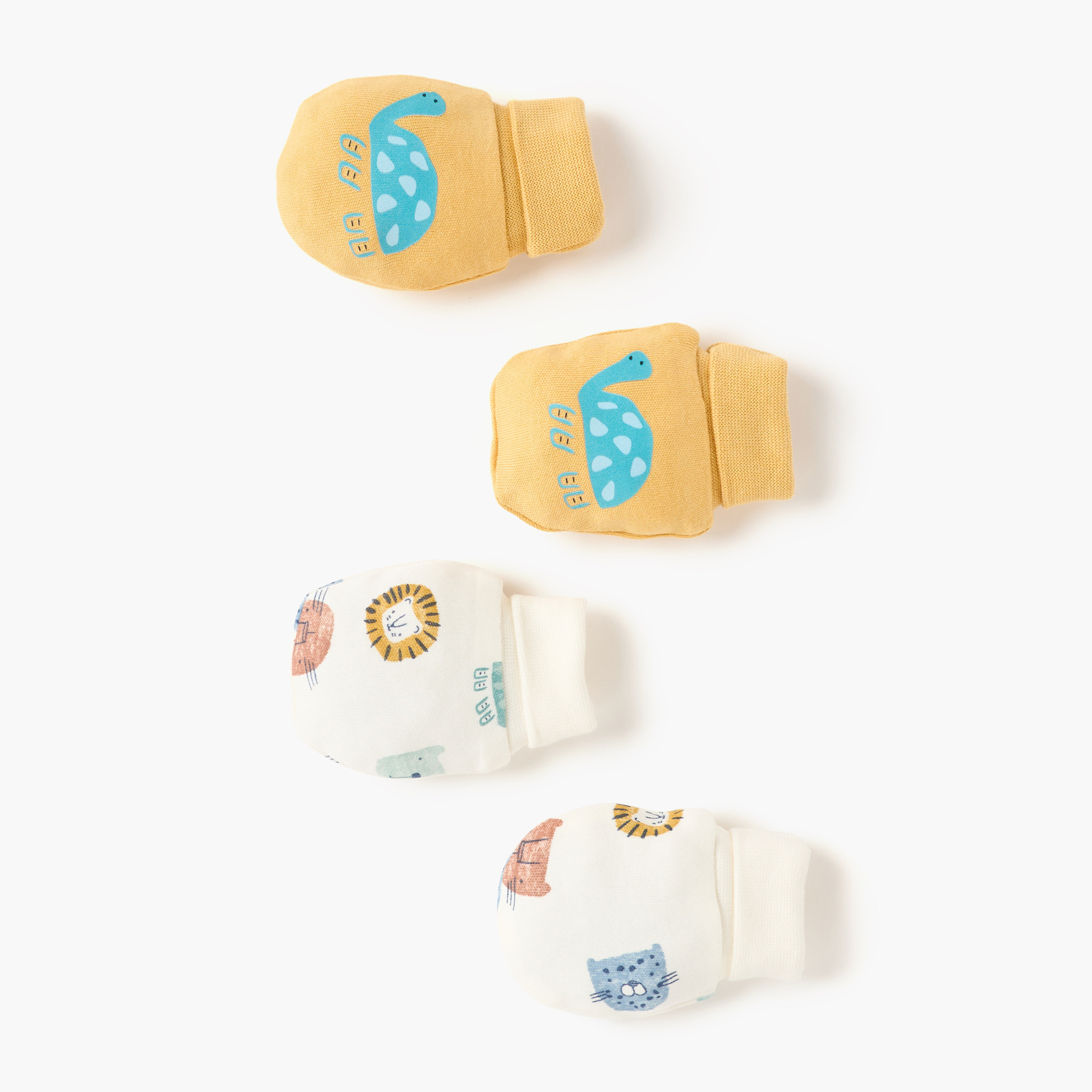 Juniors Animal Print Mittens - Set of 2-baby-boys-accessories-mittens-image-2