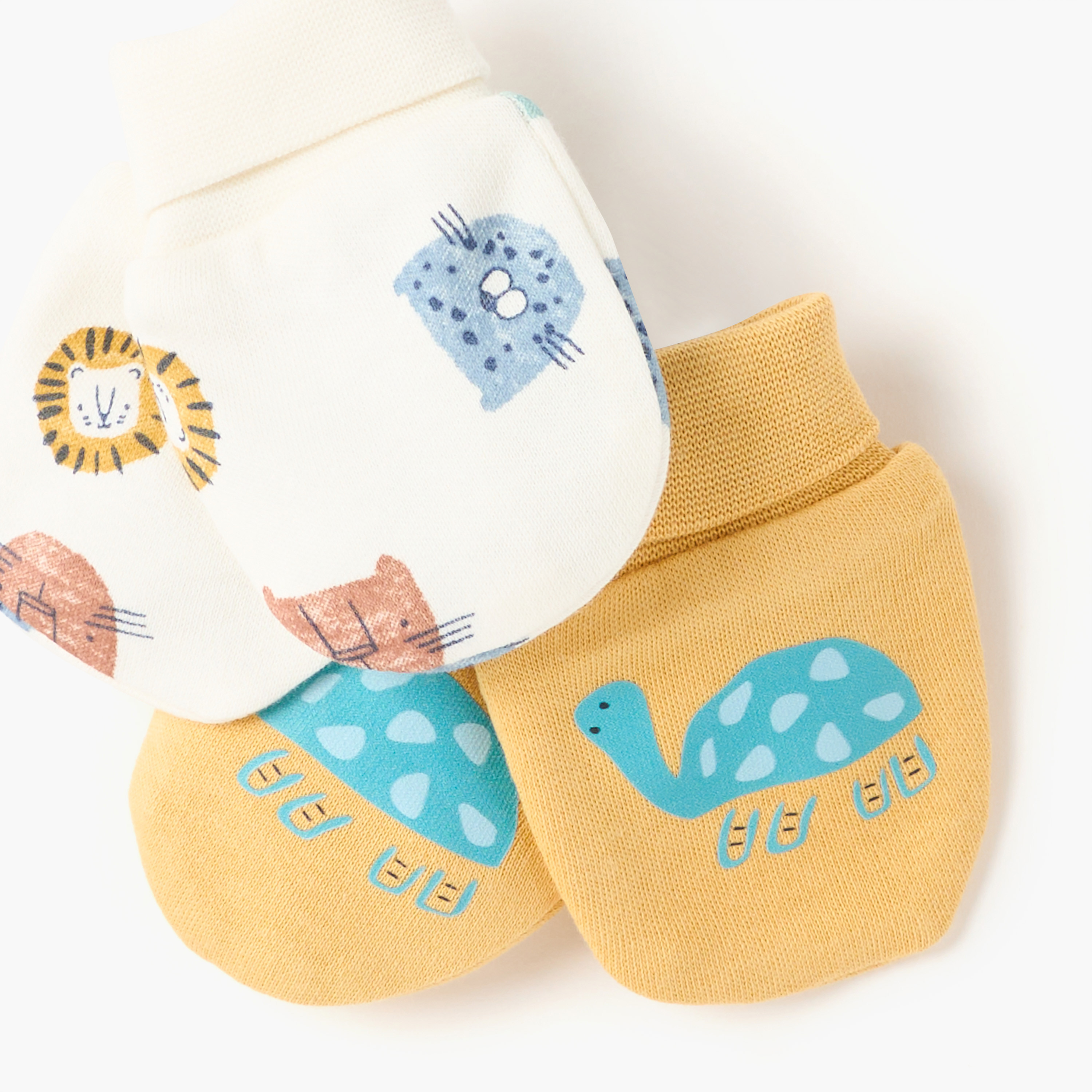 Juniors Animal Print Mittens - Set of 2-baby-boys-accessories-mittens-image-3