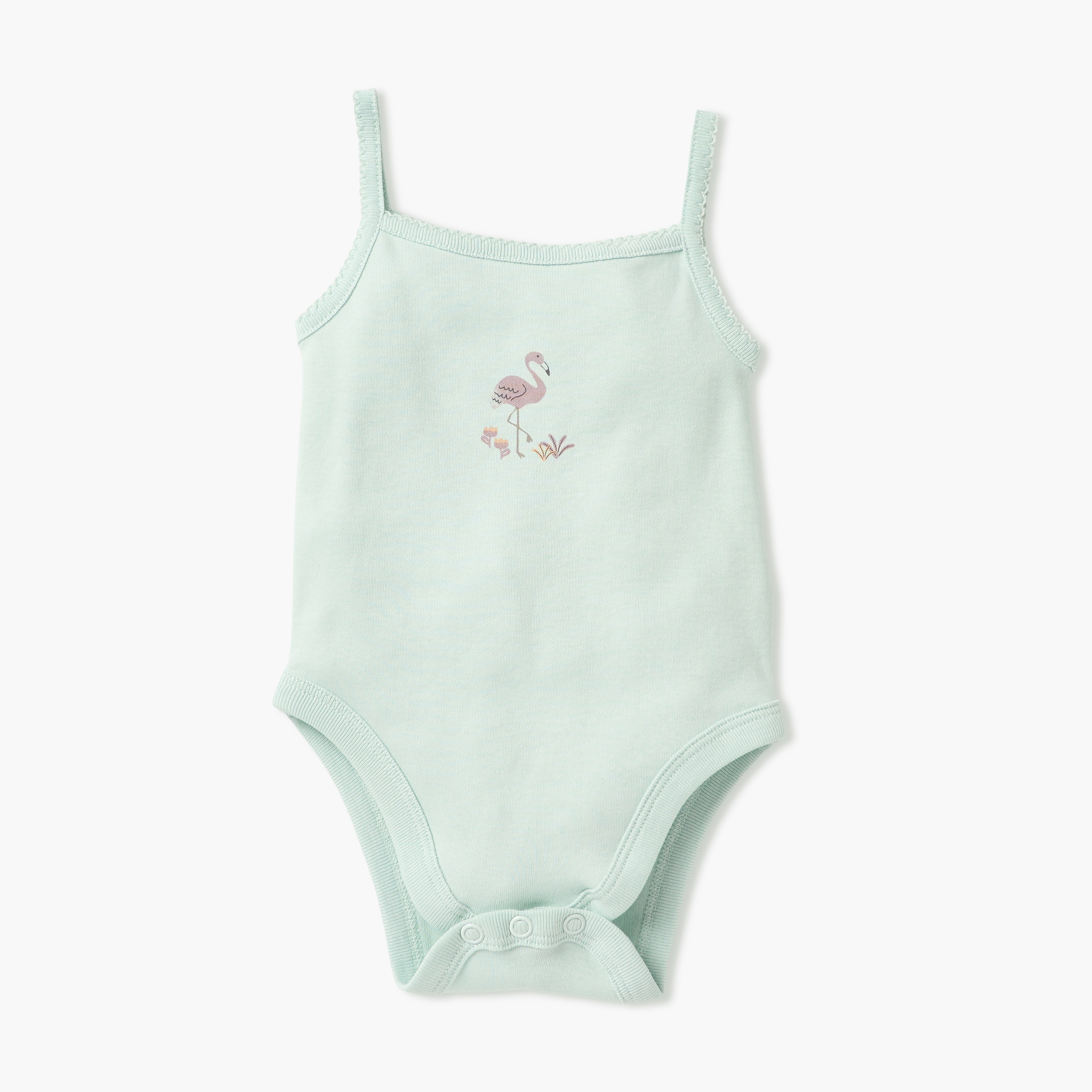 Juniors Printed Sleeveless Bodysuit - Set of 2-baby-girls-clothing-bodysuits-image-2