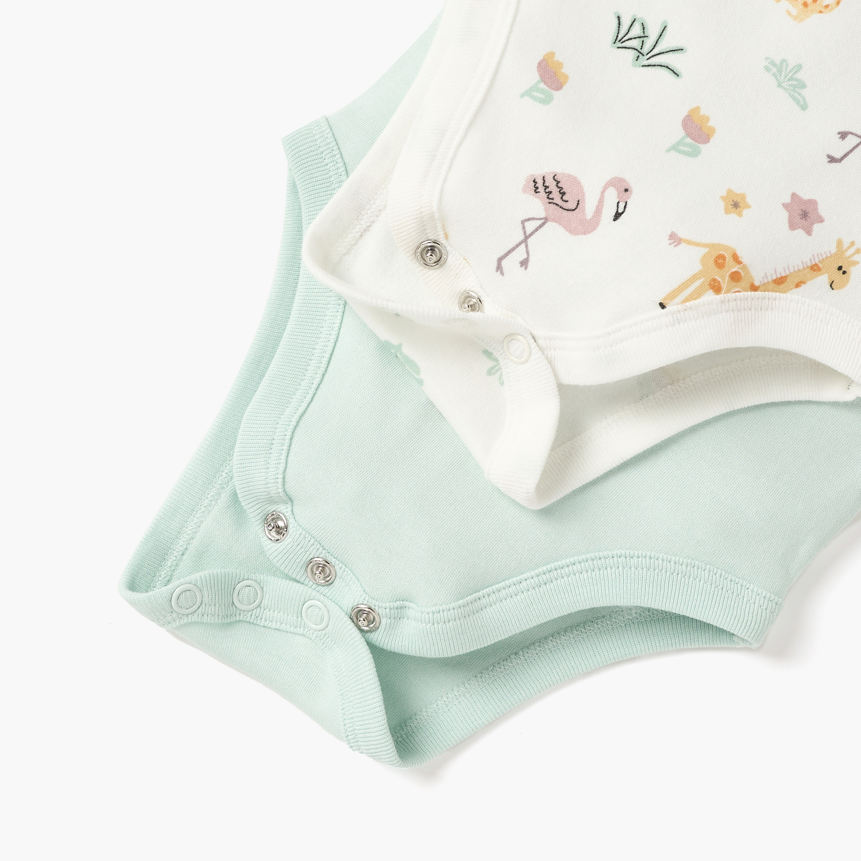 Juniors Printed Sleeveless Bodysuit - Set of 2-baby-girls-clothing-bodysuits-image-5