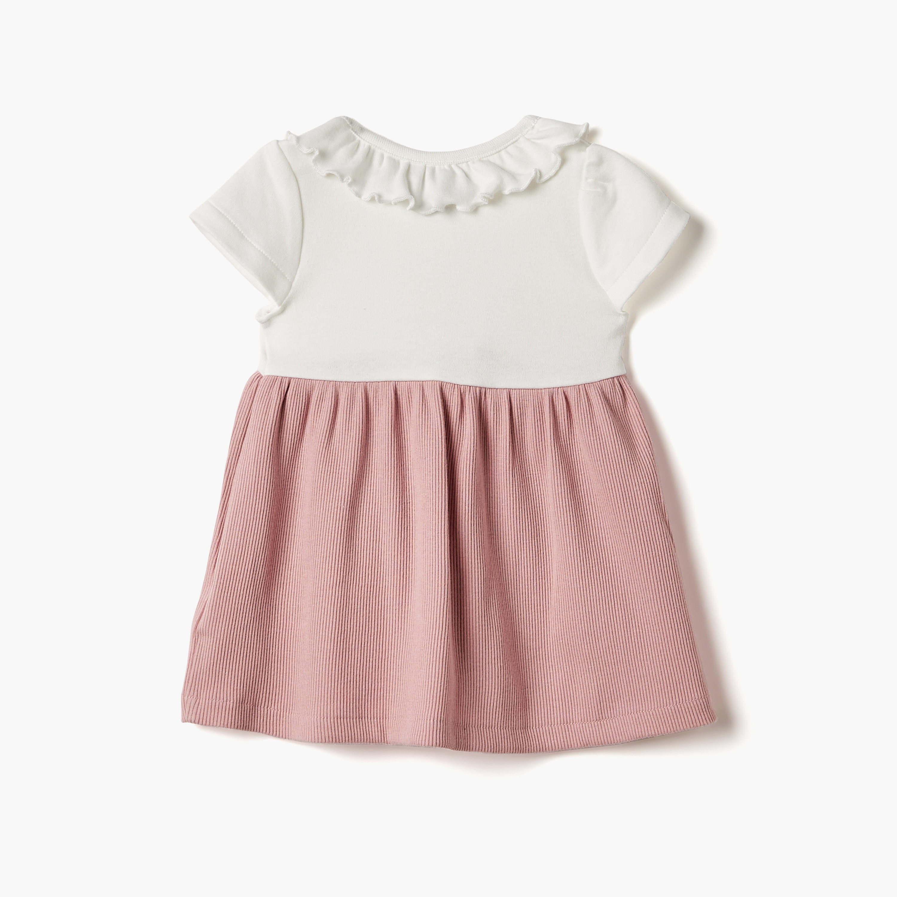 فستان إيه لاين بأكمام قصيرة وطبعات حيوانات من جونيورز-baby-girls-clothing-dressesandjumpsuits-image-2