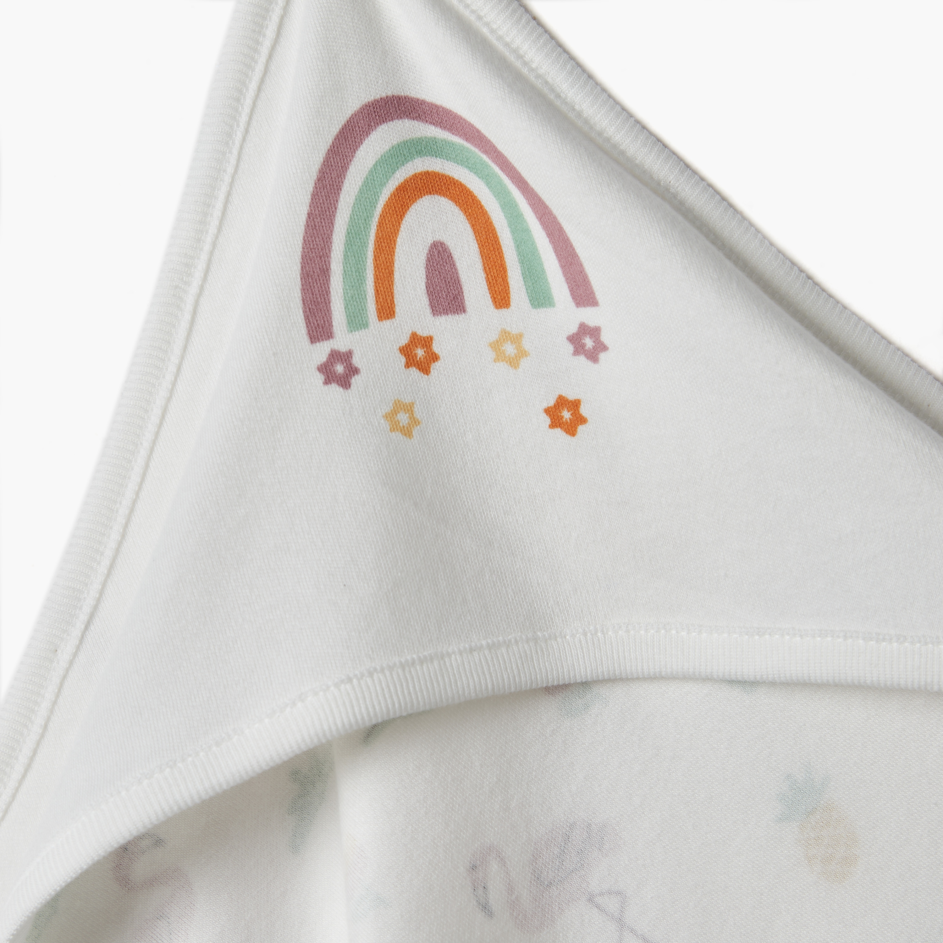 Juniors All-Over Print Hooded Receiving Blanket-baby-nursery-blanketsandswaddles-receivingblankets-image-2
