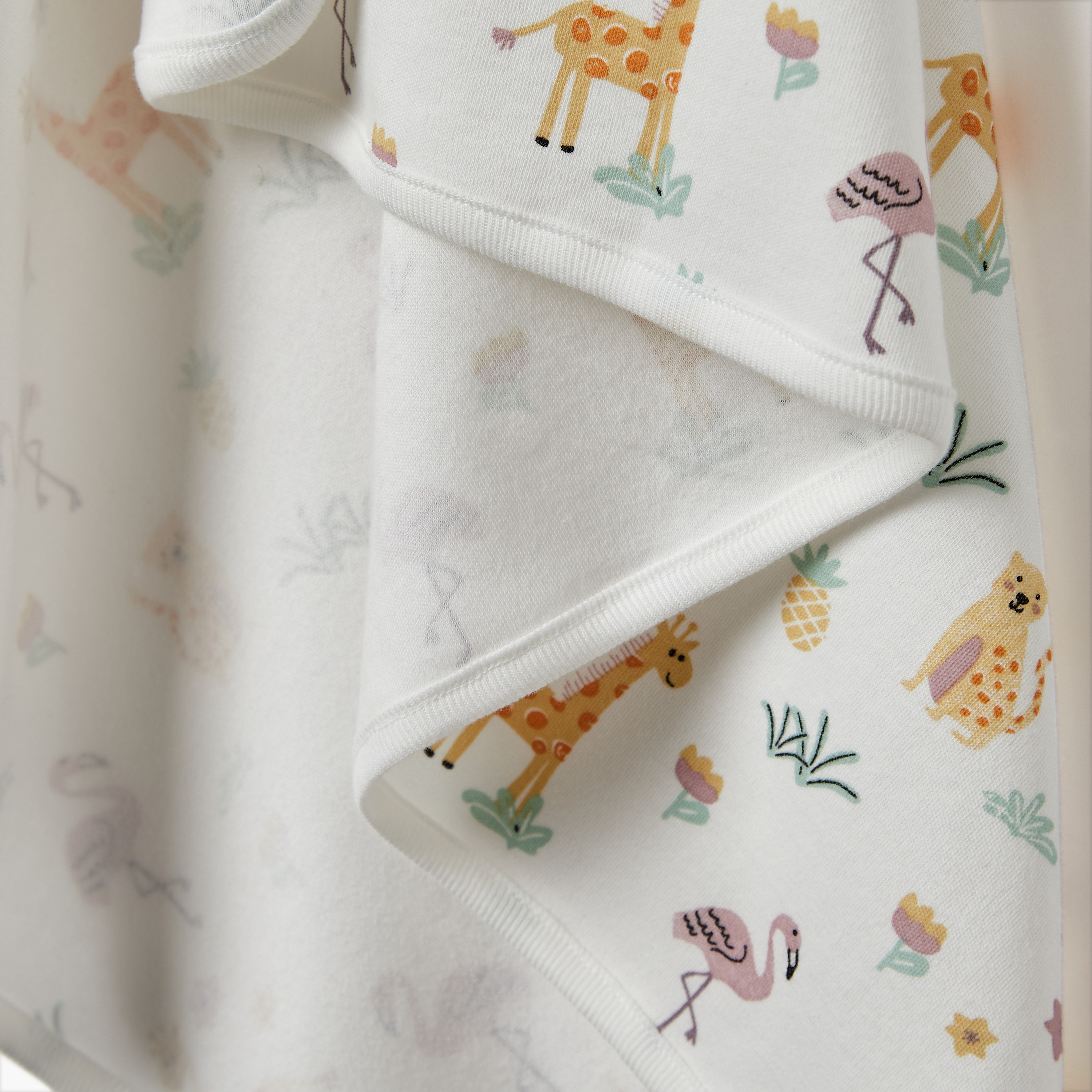 Juniors All-Over Print Hooded Receiving Blanket-baby-nursery-blanketsandswaddles-receivingblankets-image-3