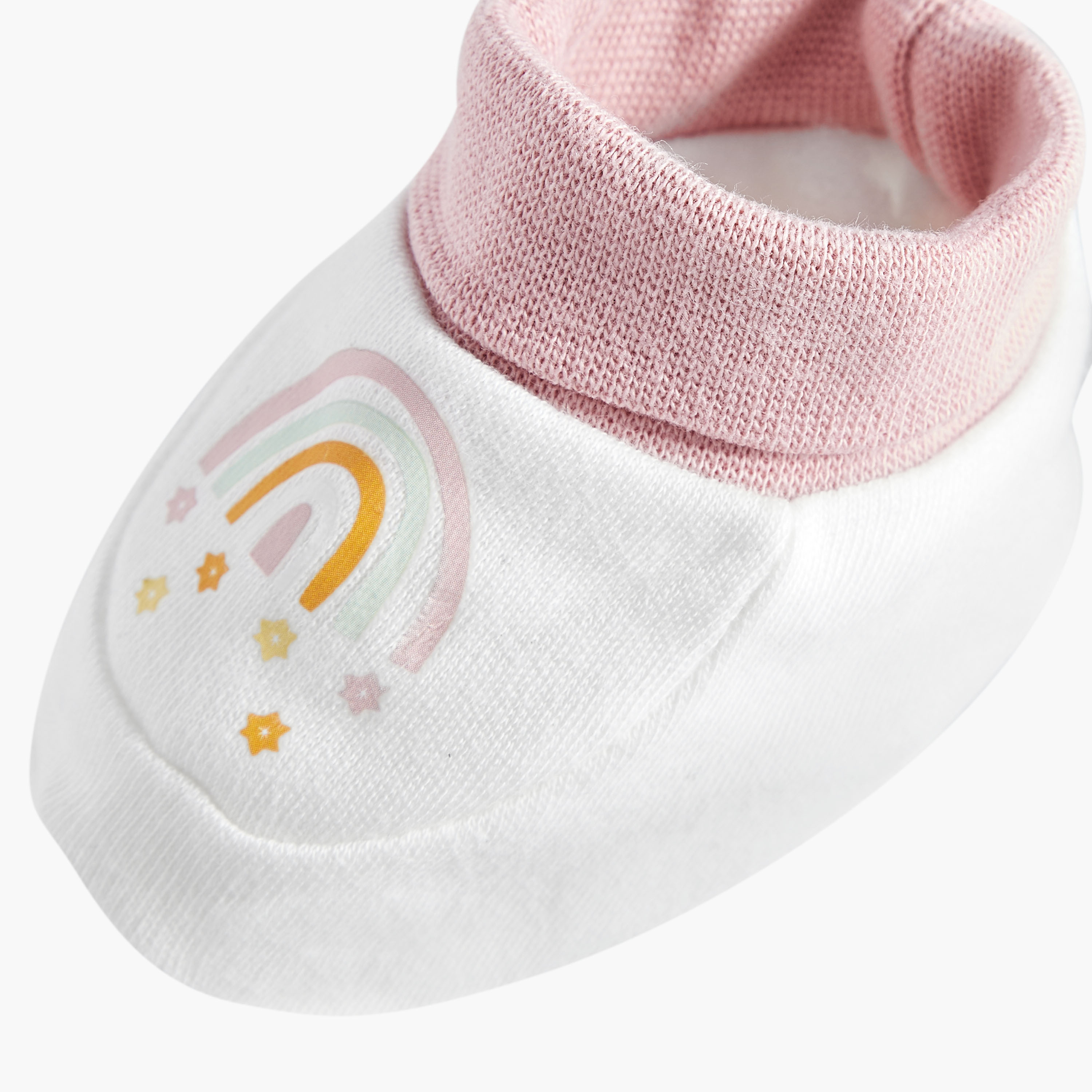 Juniors Printed Slip-On Booties - Set of 2-baby-girls-shoes-booties-image-10