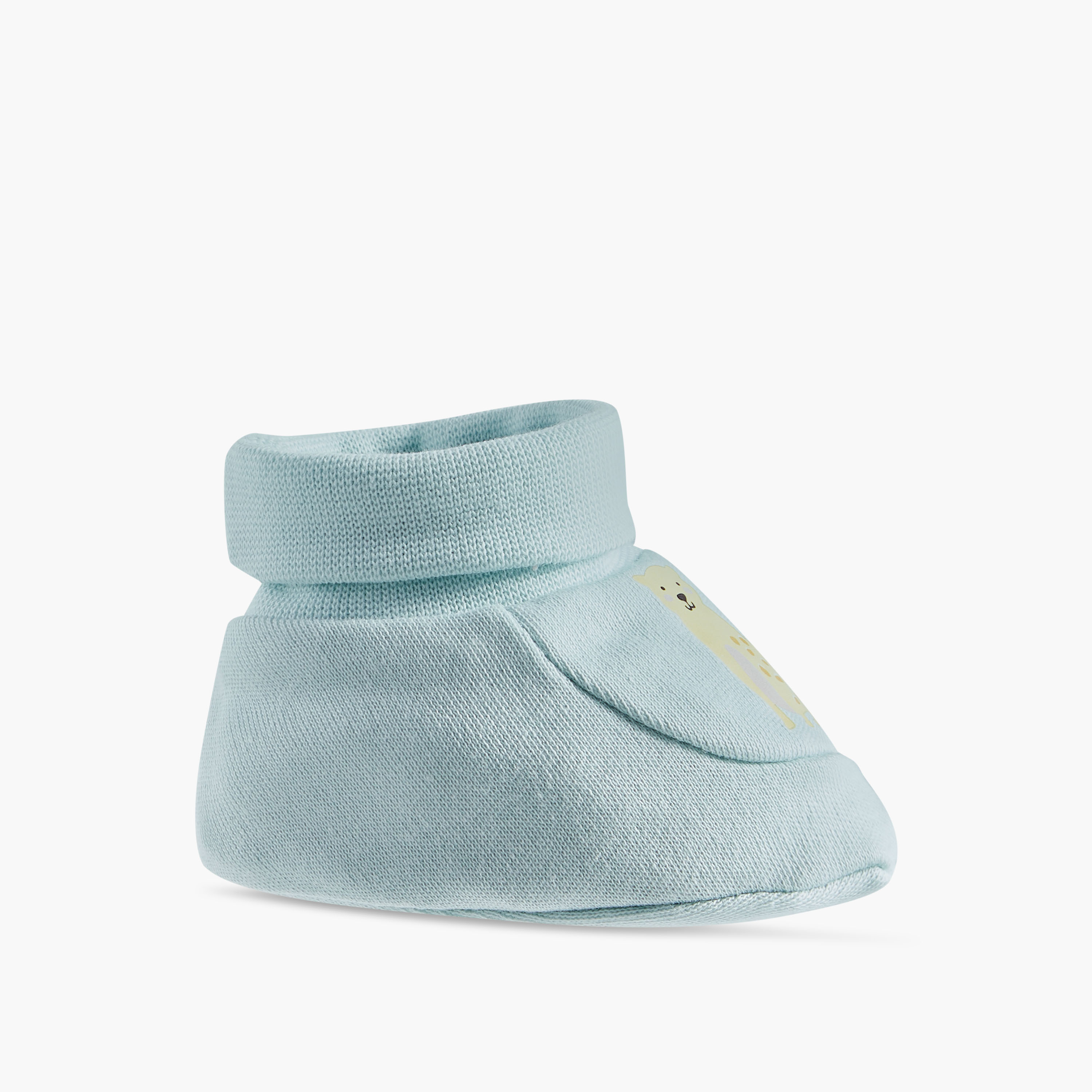 Juniors Printed Slip-On Booties - Set of 2-baby-girls-shoes-booties-image-4