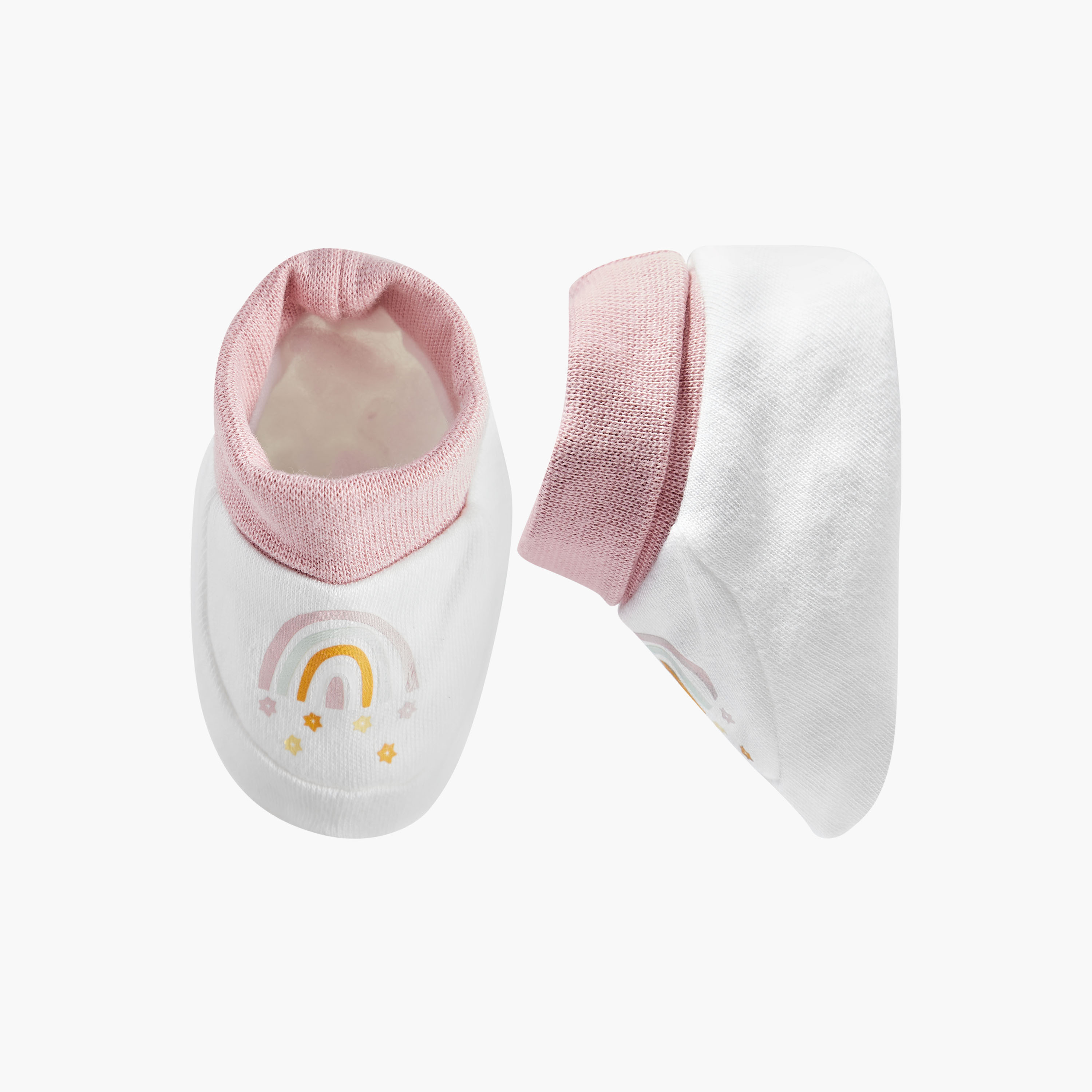 Juniors Printed Slip-On Booties - Set of 2-baby-girls-shoes-booties-image-7