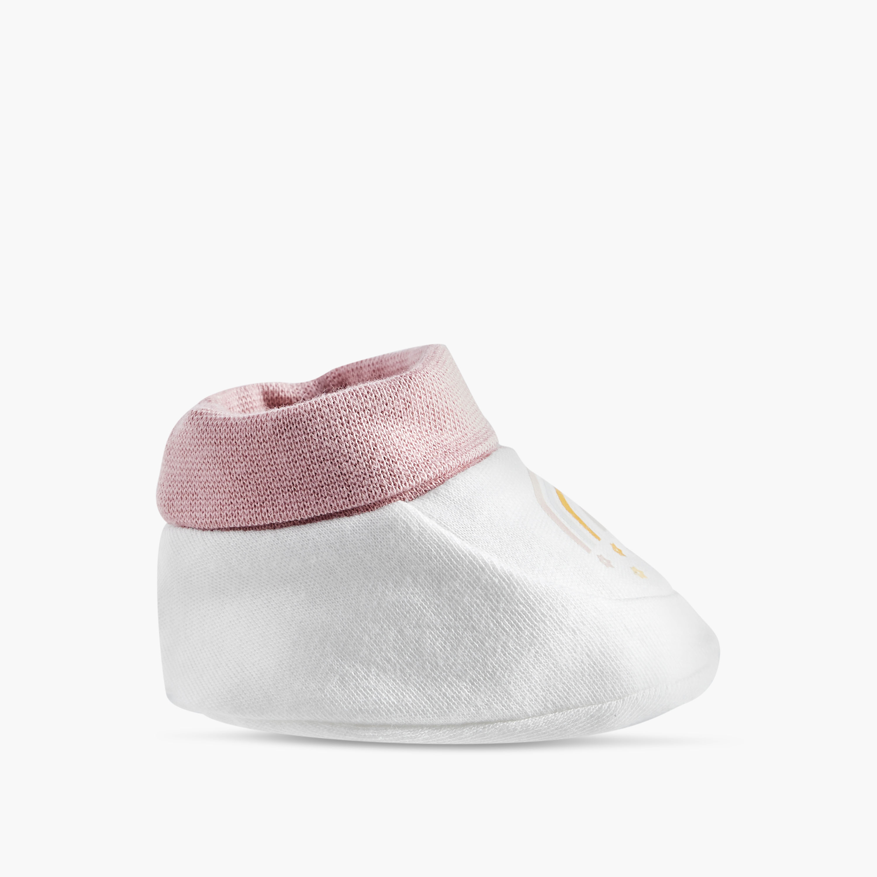 Juniors Printed Slip-On Booties - Set of 2-baby-girls-shoes-booties-image-9