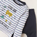 Juniors Striped T-shirt and Pyjama Set-Pyjama Sets-thumbnail-3
