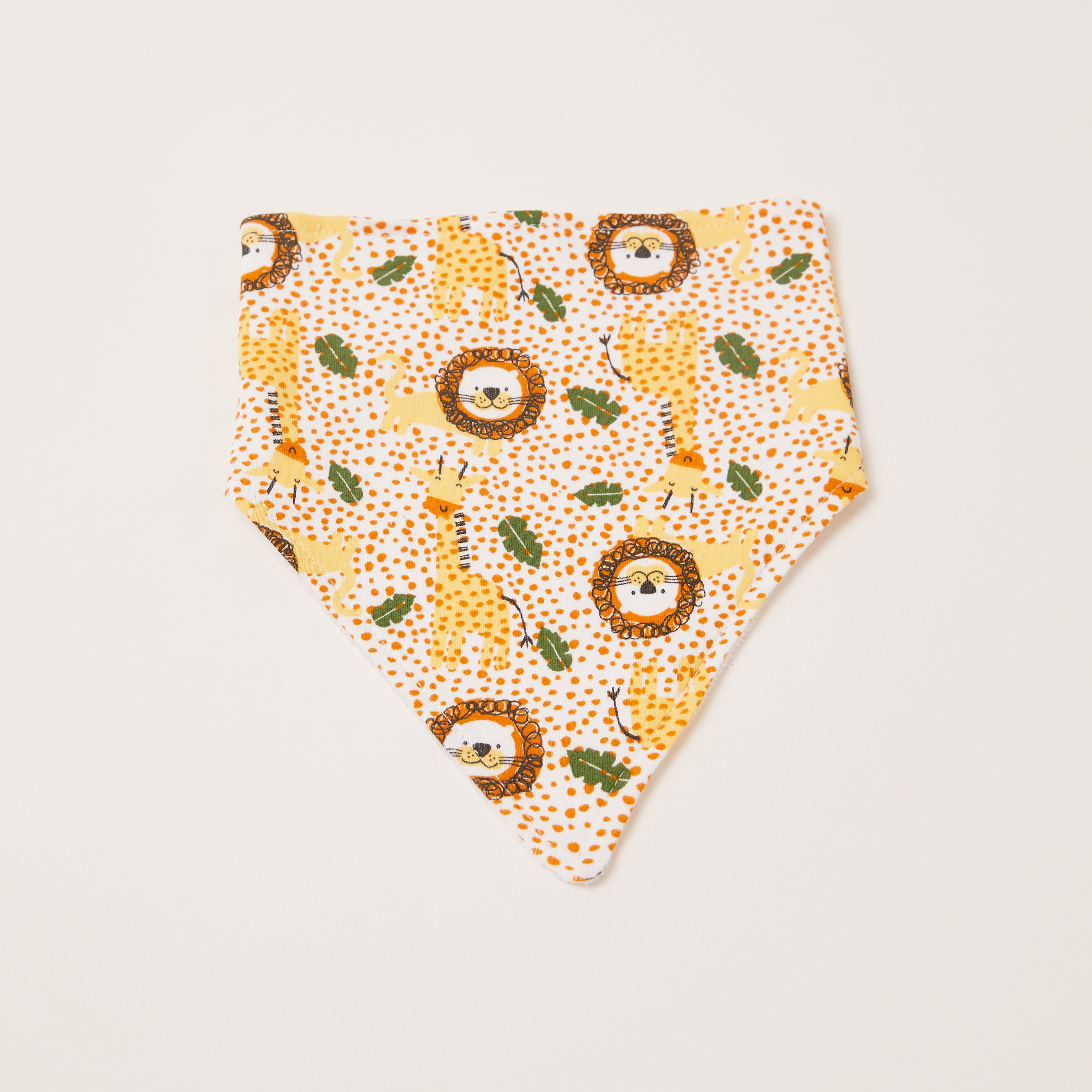 Juniors Printed Bib with Press Button Closure - Set of 3-baby-feeding-bibs-image-3