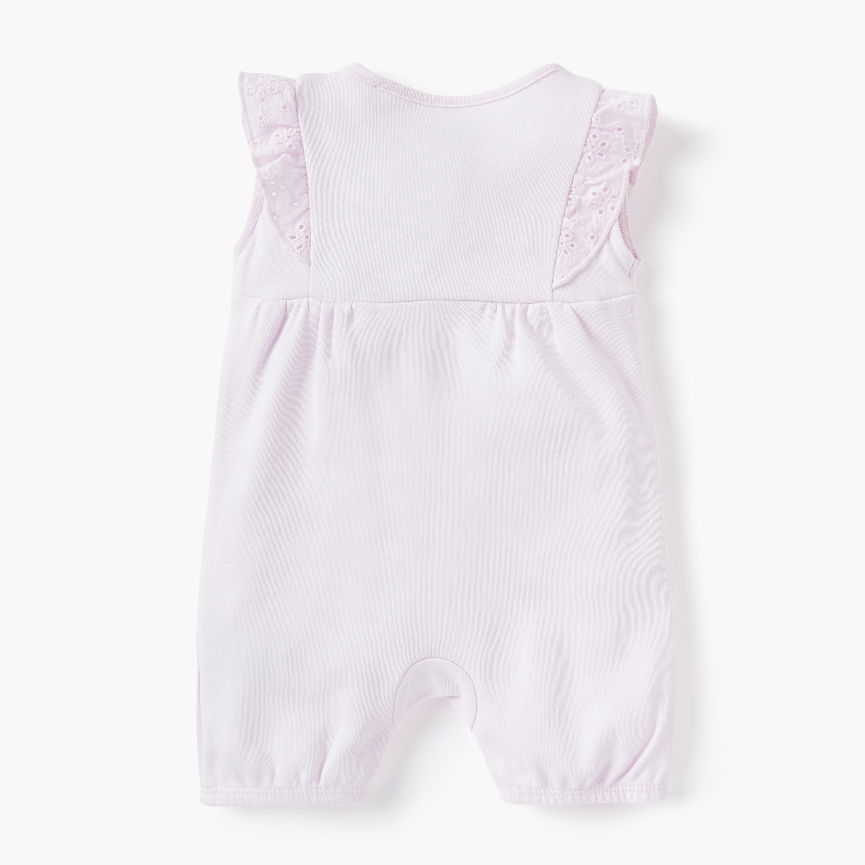 Disney Daisy Duck and Minnie Mouse Print Sleeveless Romper-baby-girls-clothing-rompers-image-2