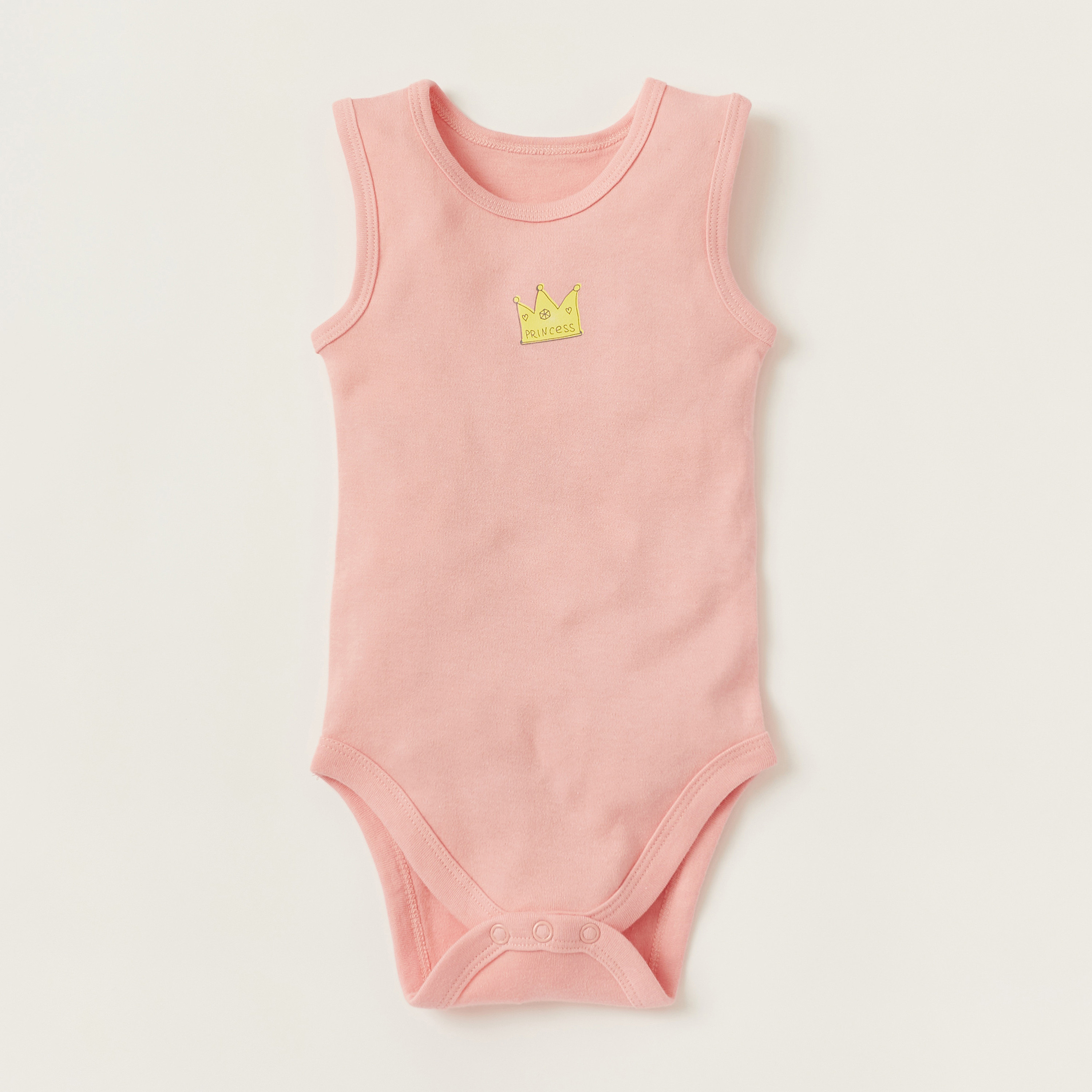 Juniors Printed Sleeveless Bodysuit - Set of 5-baby-girls-clothing-bodysuits-image-3