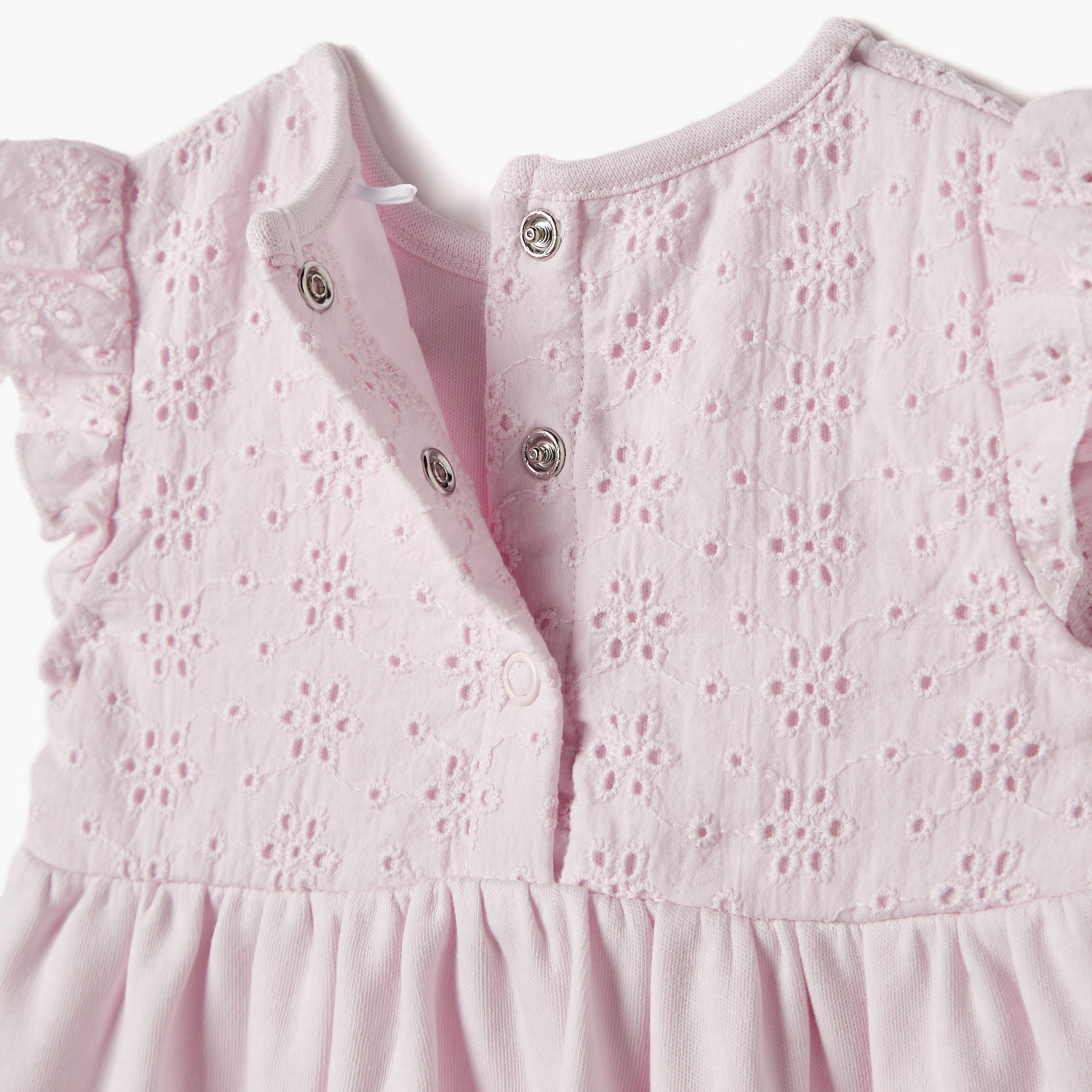 Disney Minnie Mouse and Daisy Duck Print Dress with Schiffli Detail-baby-girls-clothing-dressesandjumpsuits-image-5