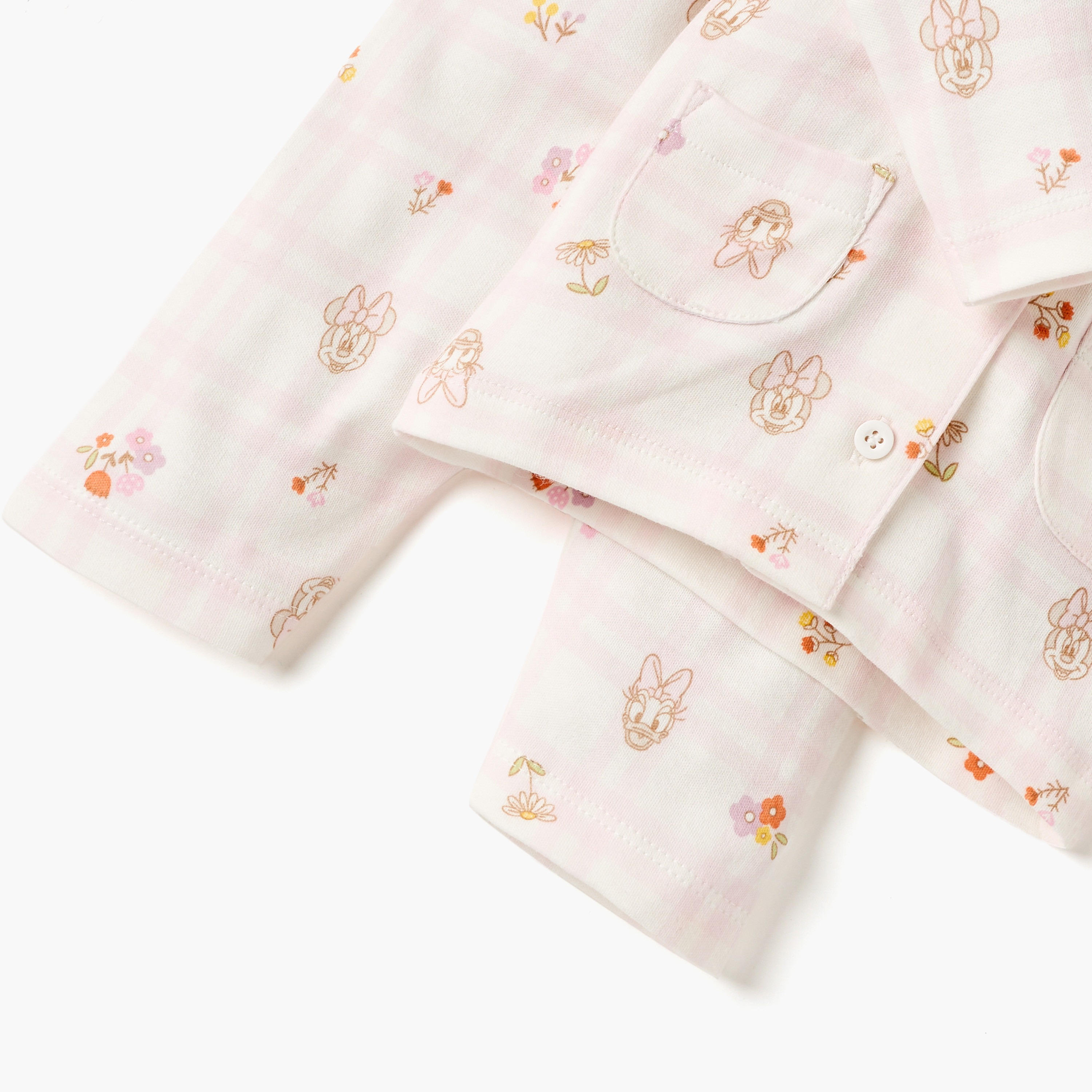 Disney Minnie Mouse and Daisy Duck Print Shirt and Pyjama Set-baby-girls-clothing-nightwear-pyjamasets-image-5