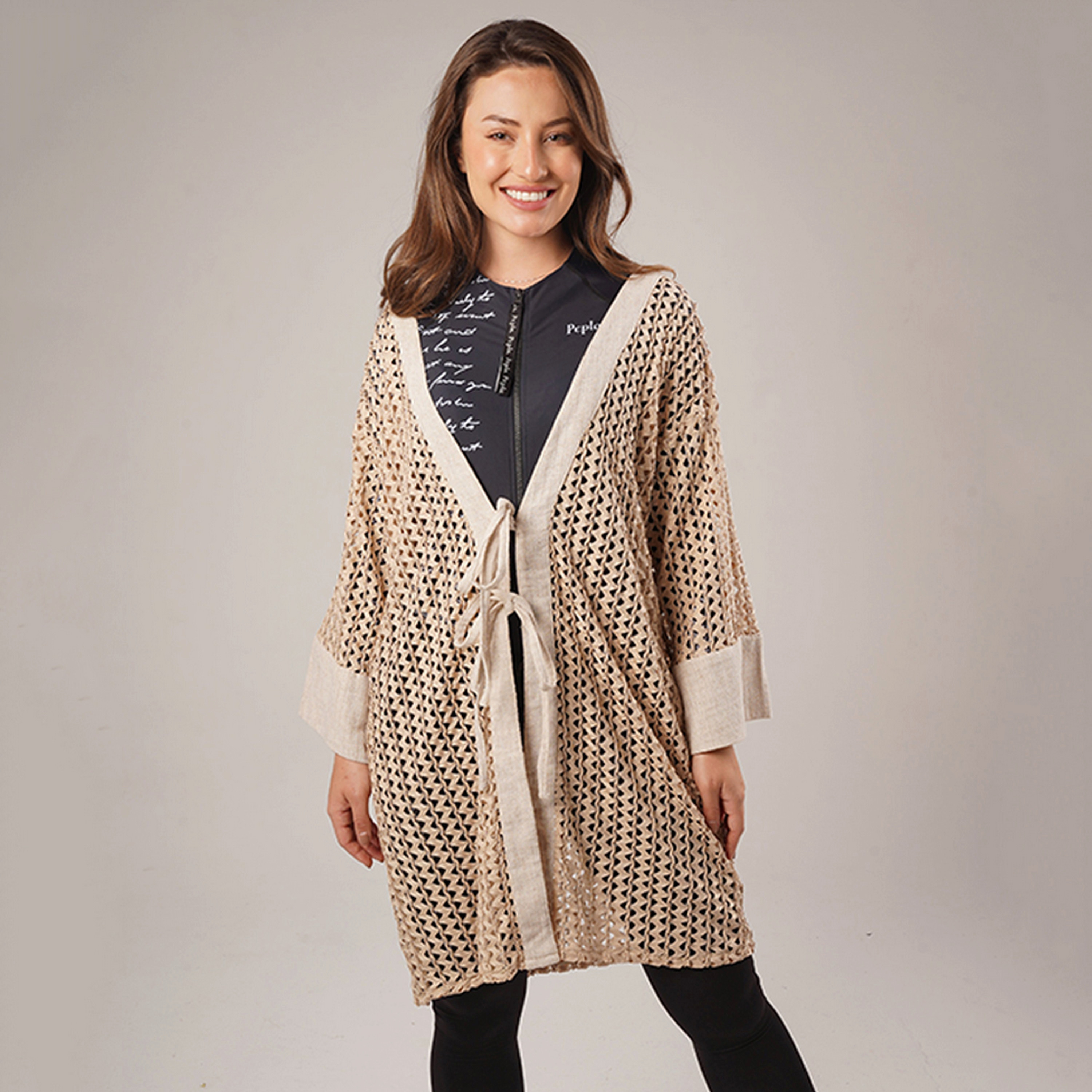 Pepla Women's Crochet Linen Cover-Up Shrug-women-clothing-swimandbeach-beachwear-image-3
