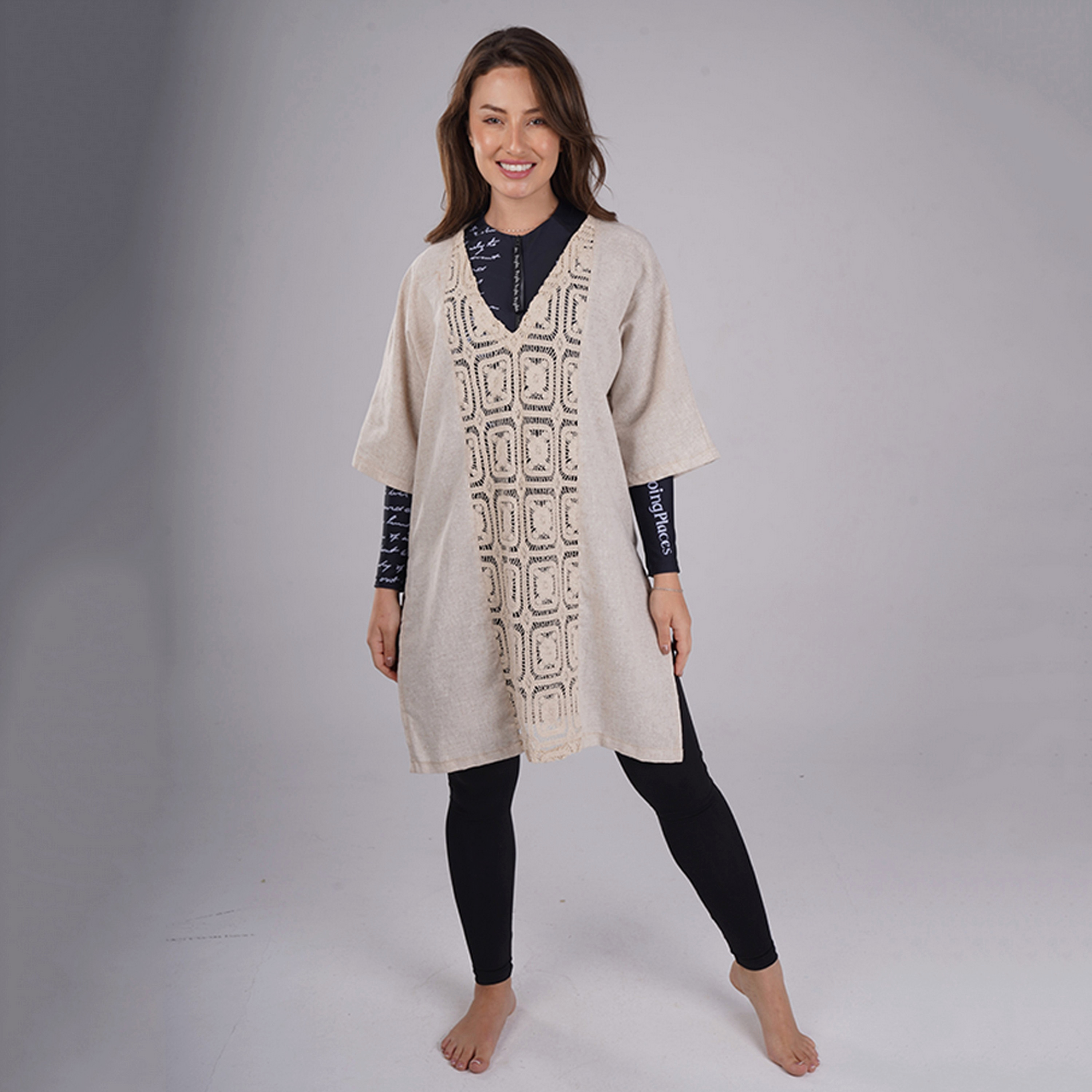 Pepla Women's Crochet Linen Swim Cover-Up Poncho-women-clothing-swimandbeach-beachwear-image-1