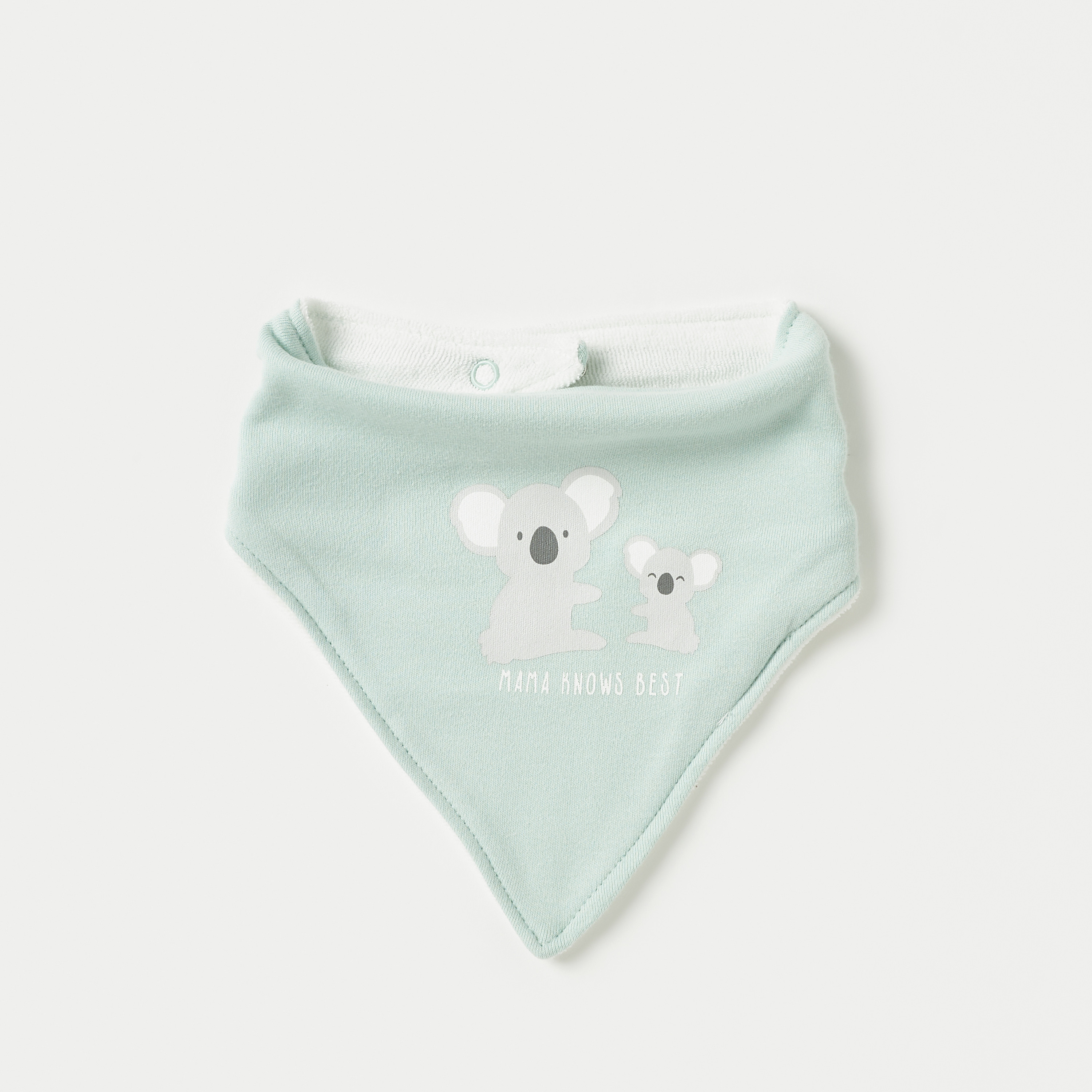 Juniors Printed Dribble Bib with Button Closure - Set of 3-baby-feeding-bibs-image-2