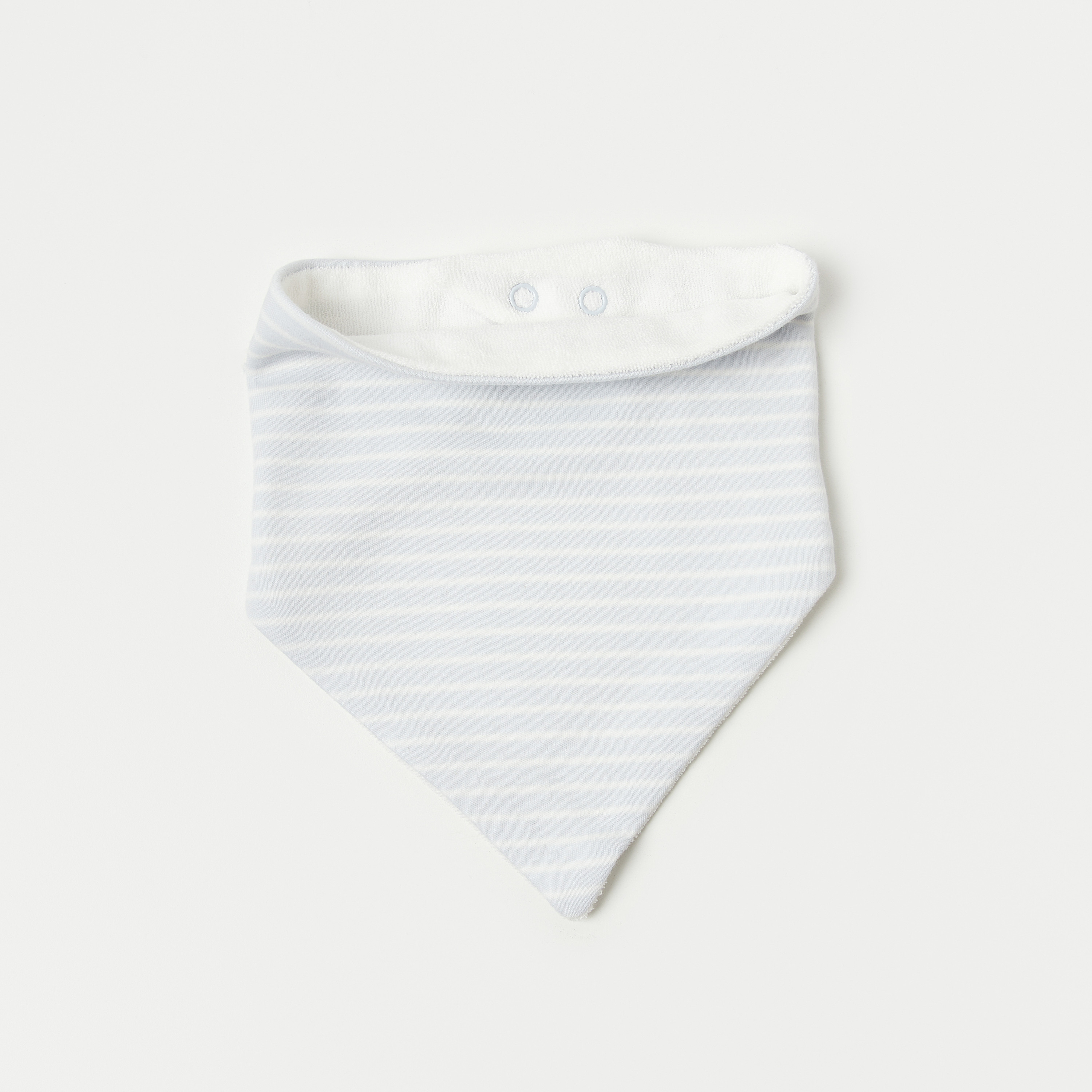 Juniors Printed Dribble Bib with Snap Button Closure - Set of 3-baby-feeding-bibs-image-2
