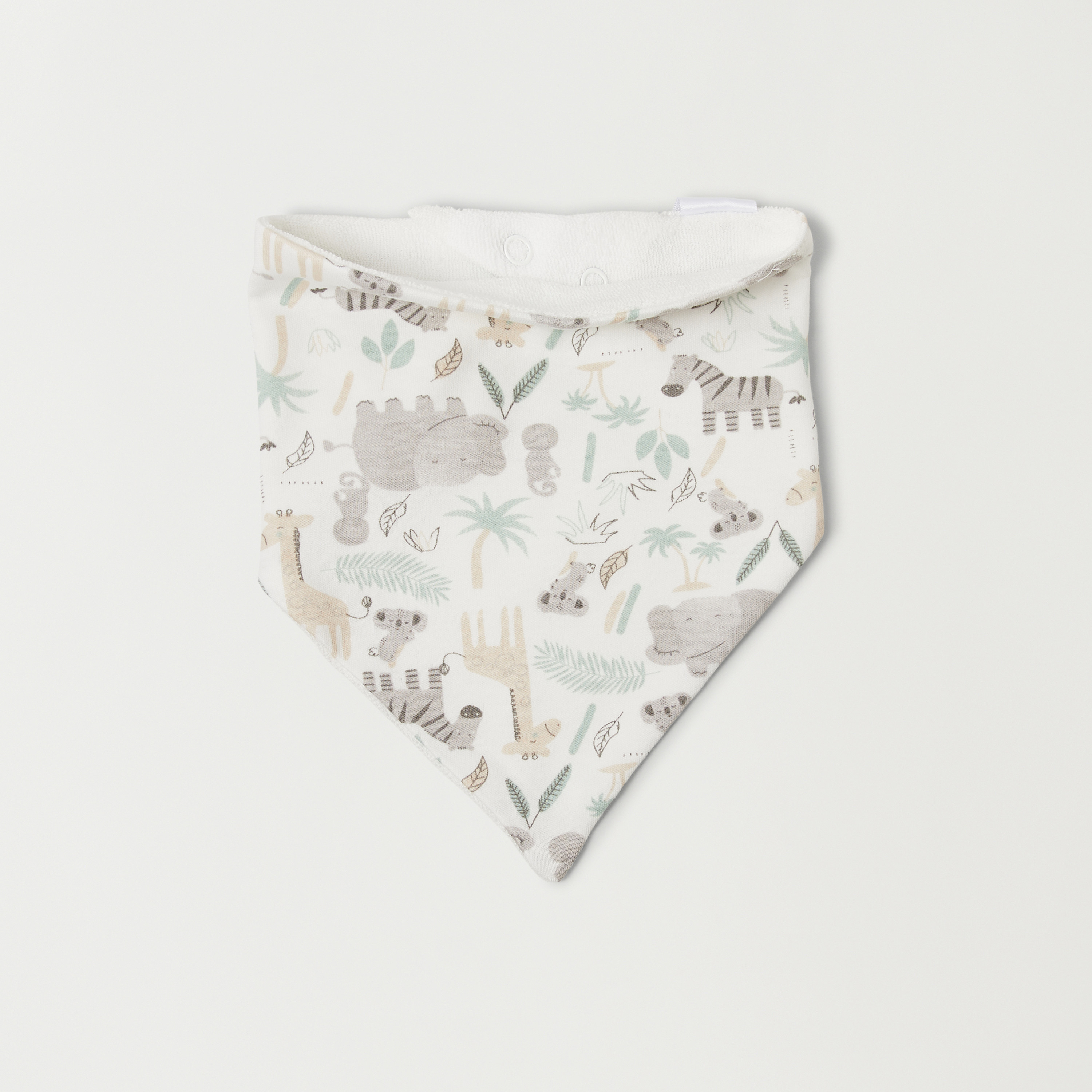 Juniors Elephant Print Dribble Bib with Snap Button Closure - Set of 3-promo_babyshop_Buy3for10_UAE230426-image-4