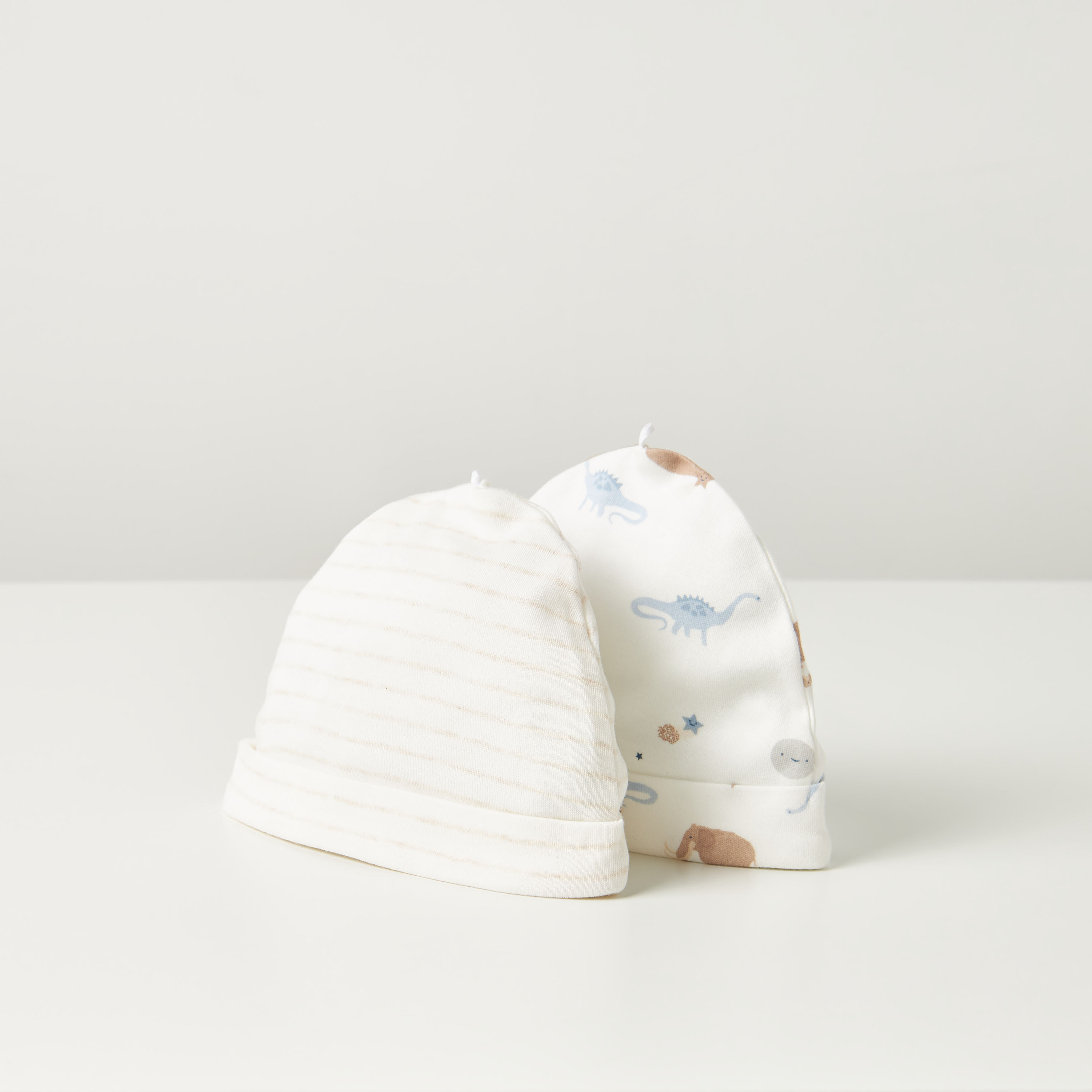 قبعة بيني بطبعات من جونيورز - طقم من قطعتين-baby-boys-accessories-caps-image-2