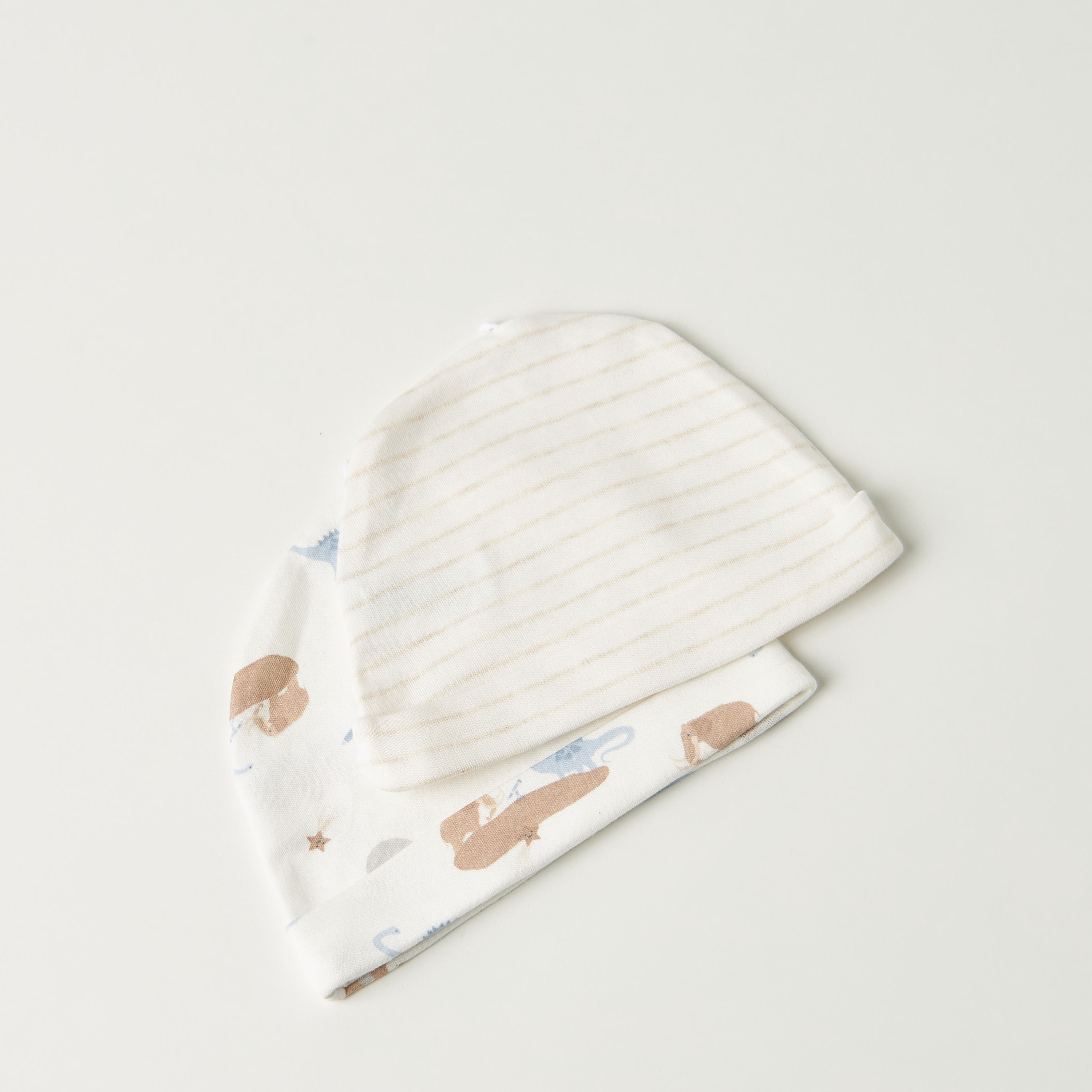 قبعة بيني بطبعات من جونيورز - طقم من قطعتين-baby-boys-accessories-caps-image-4