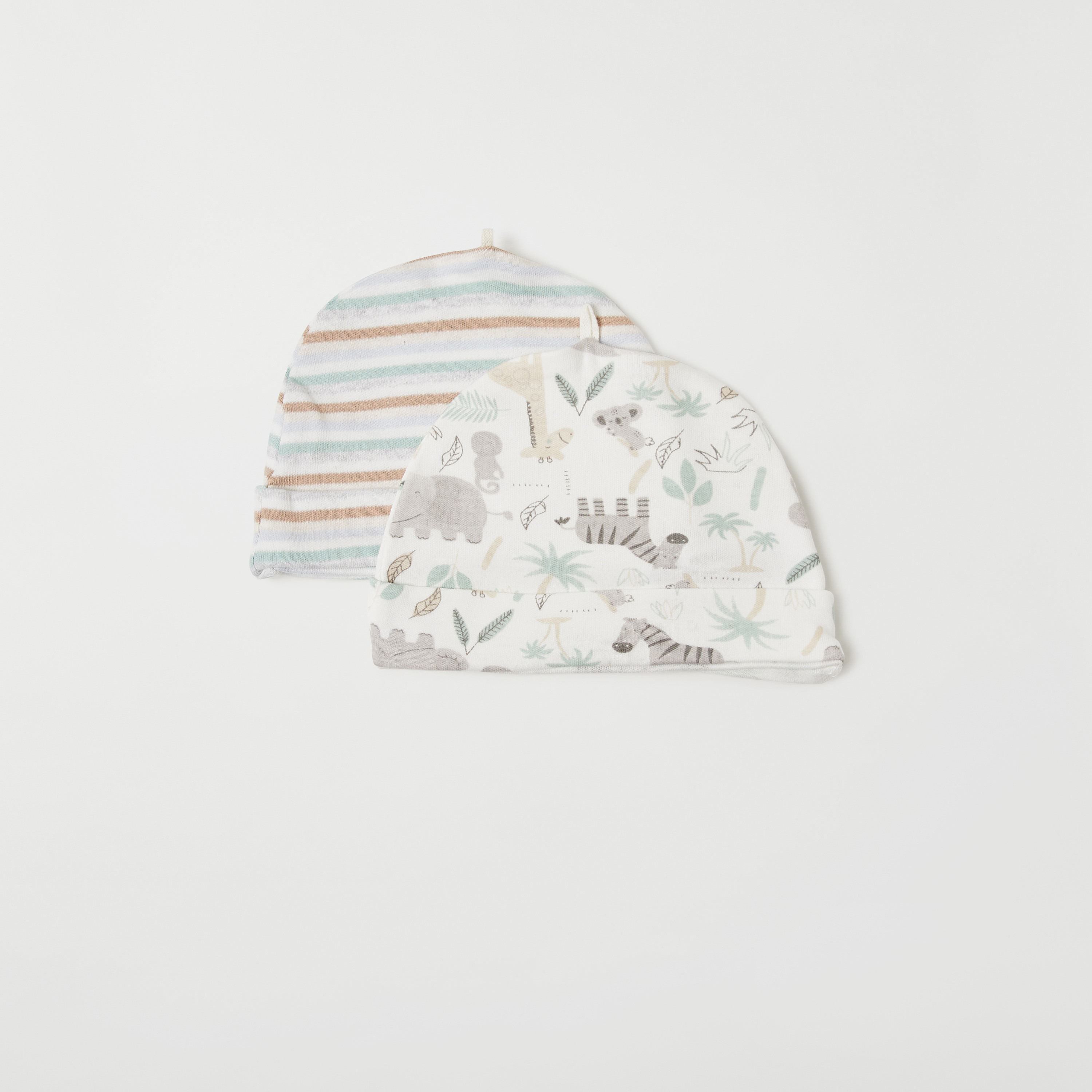 Juniors Printed Cap - Set of 2-baby-boys-accessories-caps-image-1