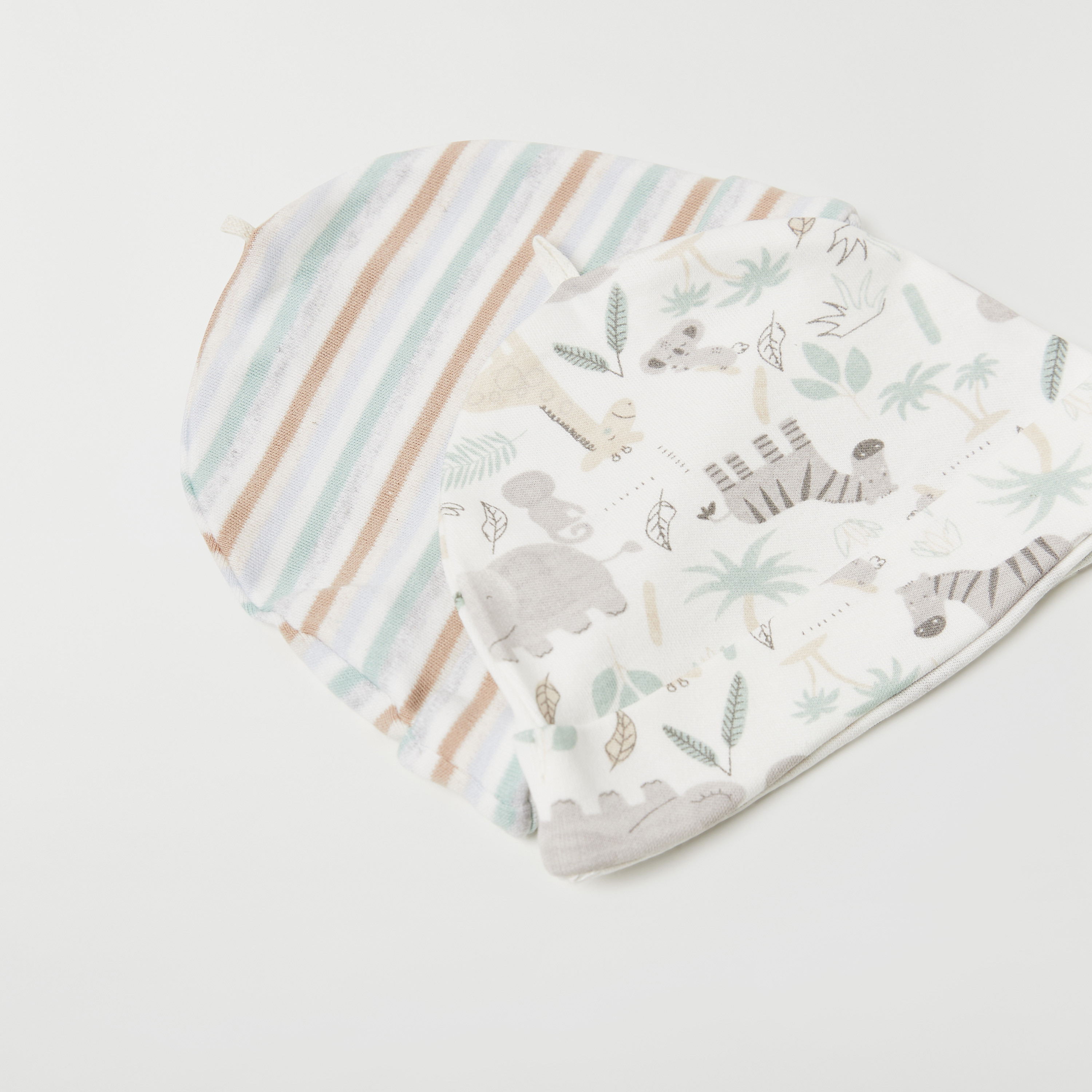 Juniors Printed Cap - Set of 2-baby-boys-accessories-caps-image-2