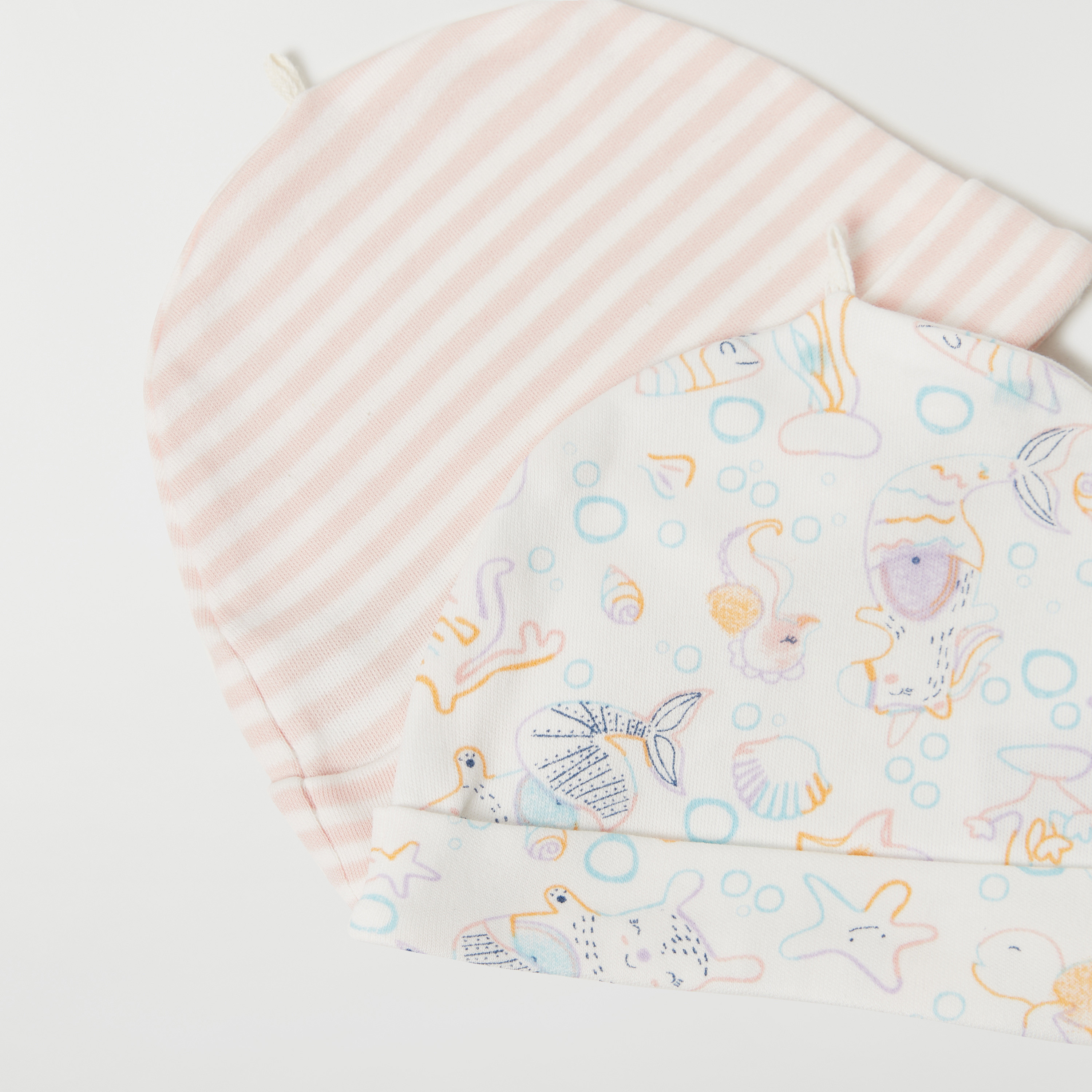 Juniors Printed Cap - Set of 2-baby-girls-accessories-caps-image-4