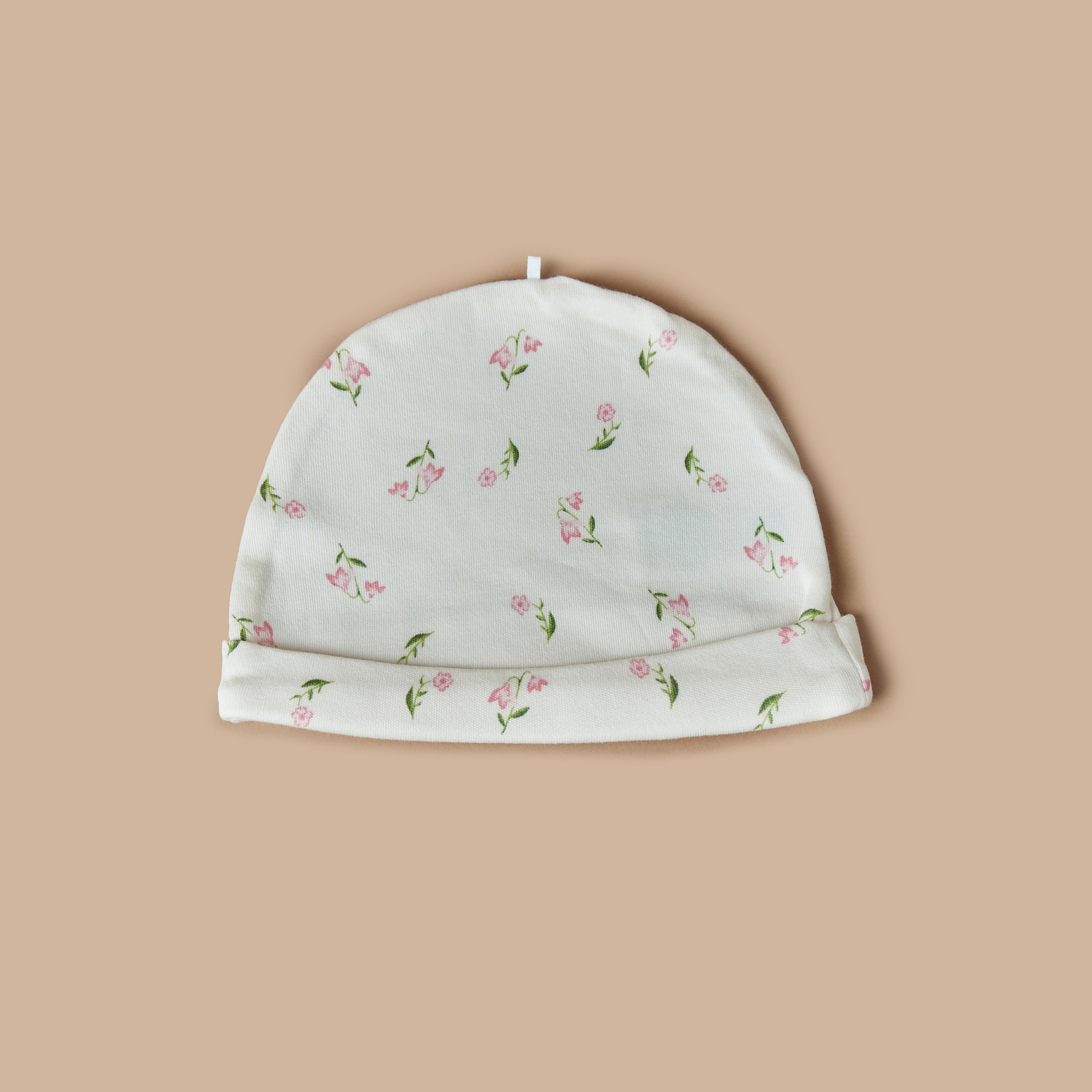 Juniors Floral Print Cap - Set of 2-baby-girls-accessories-caps-image-2