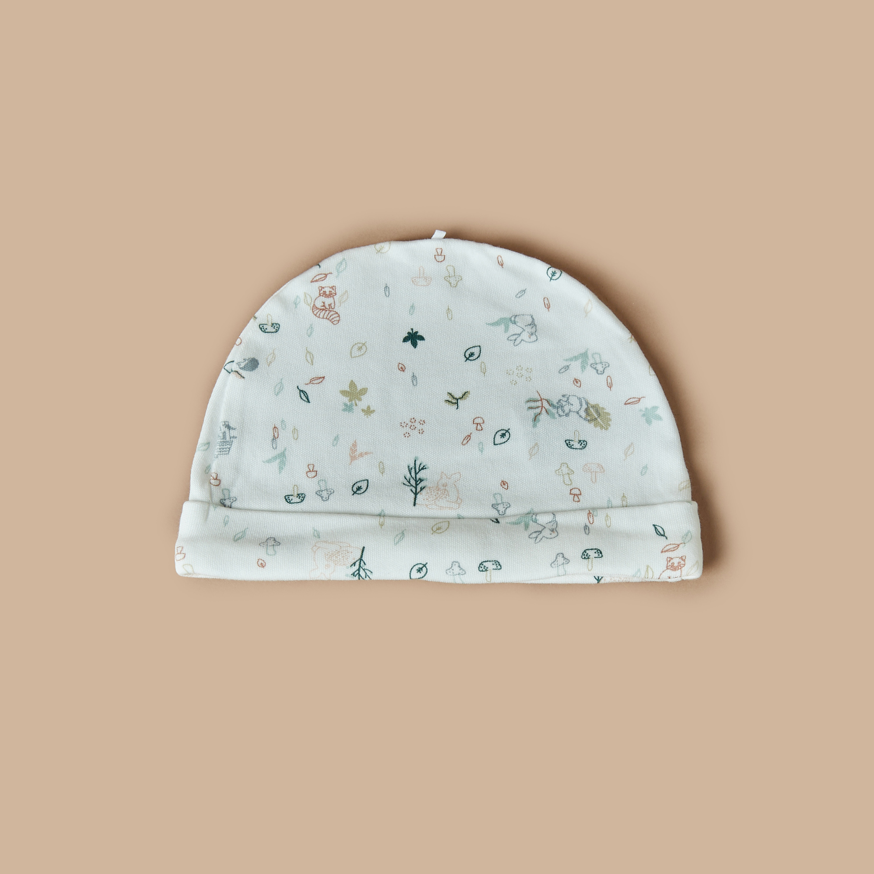 Juniors Floral Print Cap - Set of 2-baby-girls-accessories-caps-image-3