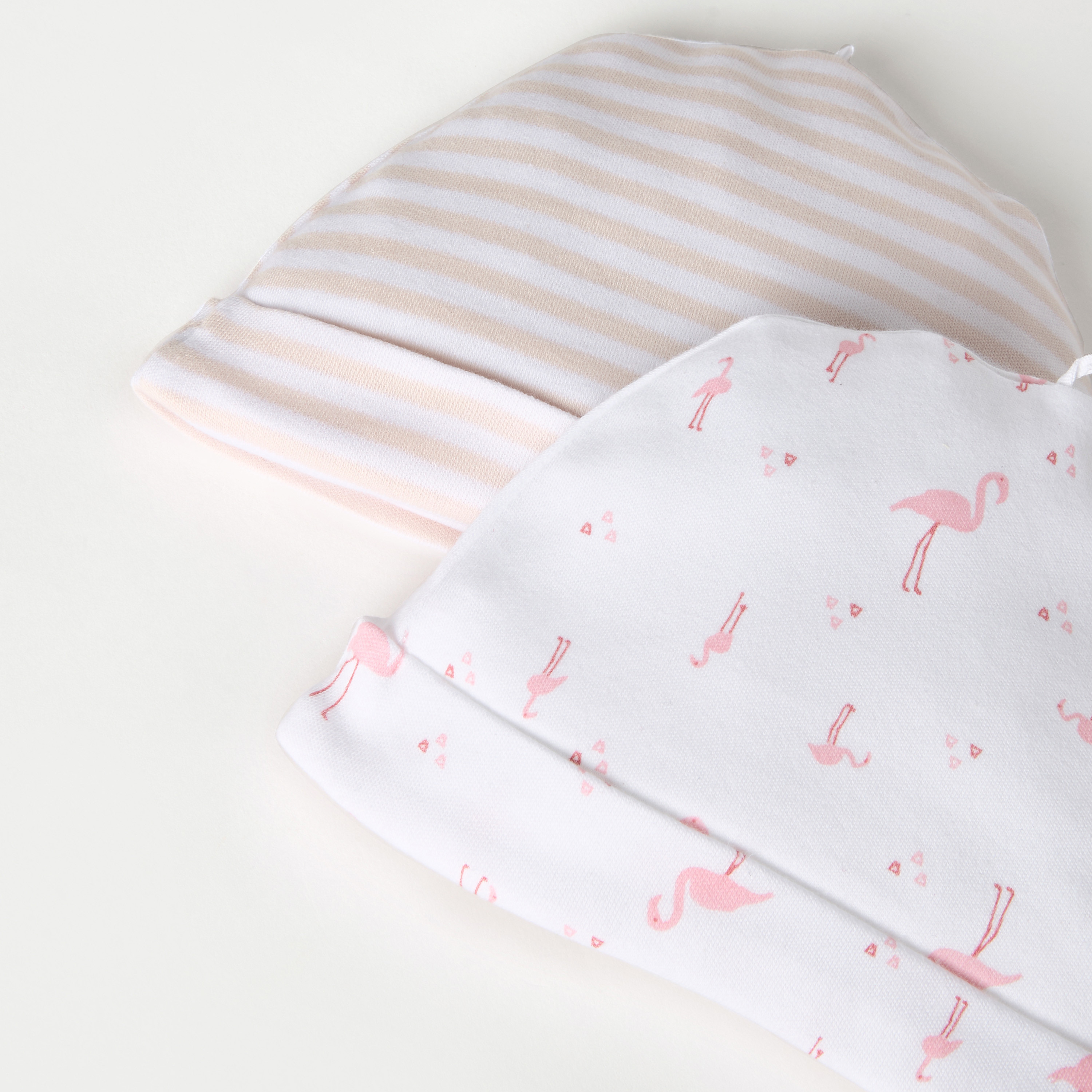 Juniors Printed Beanie Cap - Set of 2-baby-girls-accessories-caps-image-4