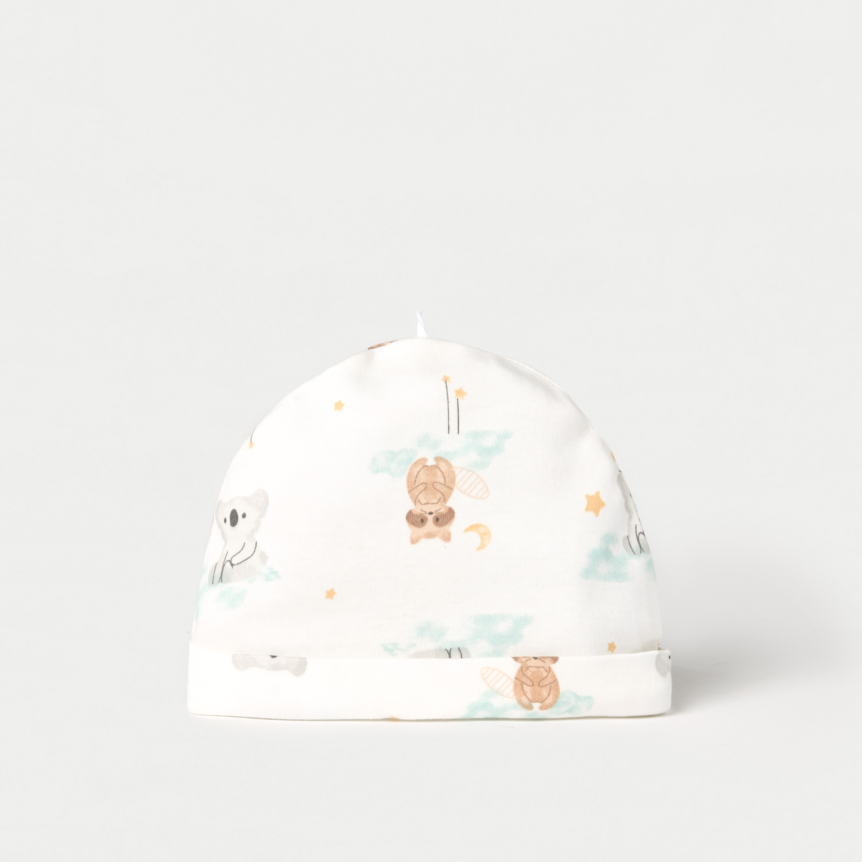 Juniors Printed Beanie Cap - Set of 2-baby-boys-accessories-caps-image-2