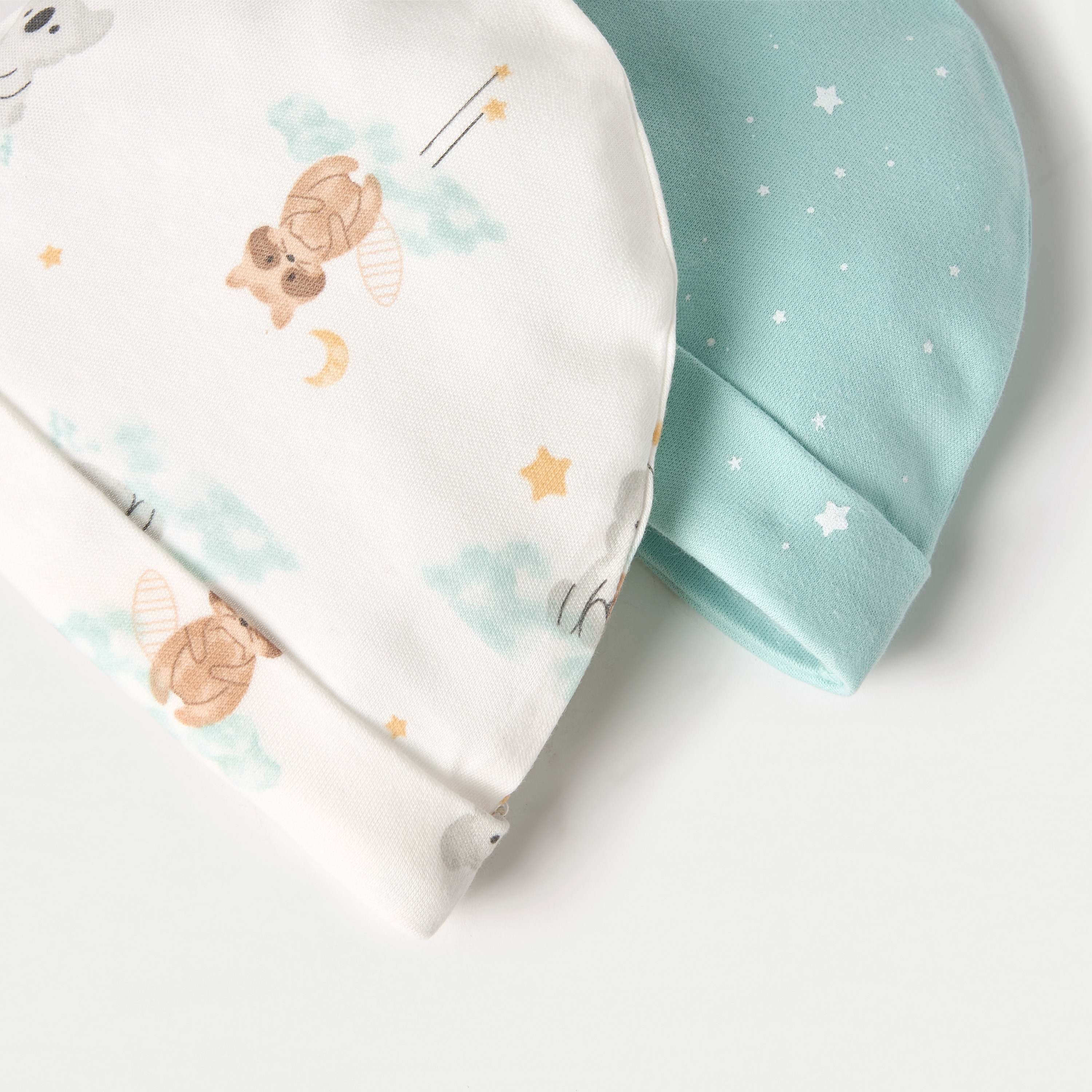 Juniors Printed Beanie Cap - Set of 2-baby-boys-accessories-caps-image-4