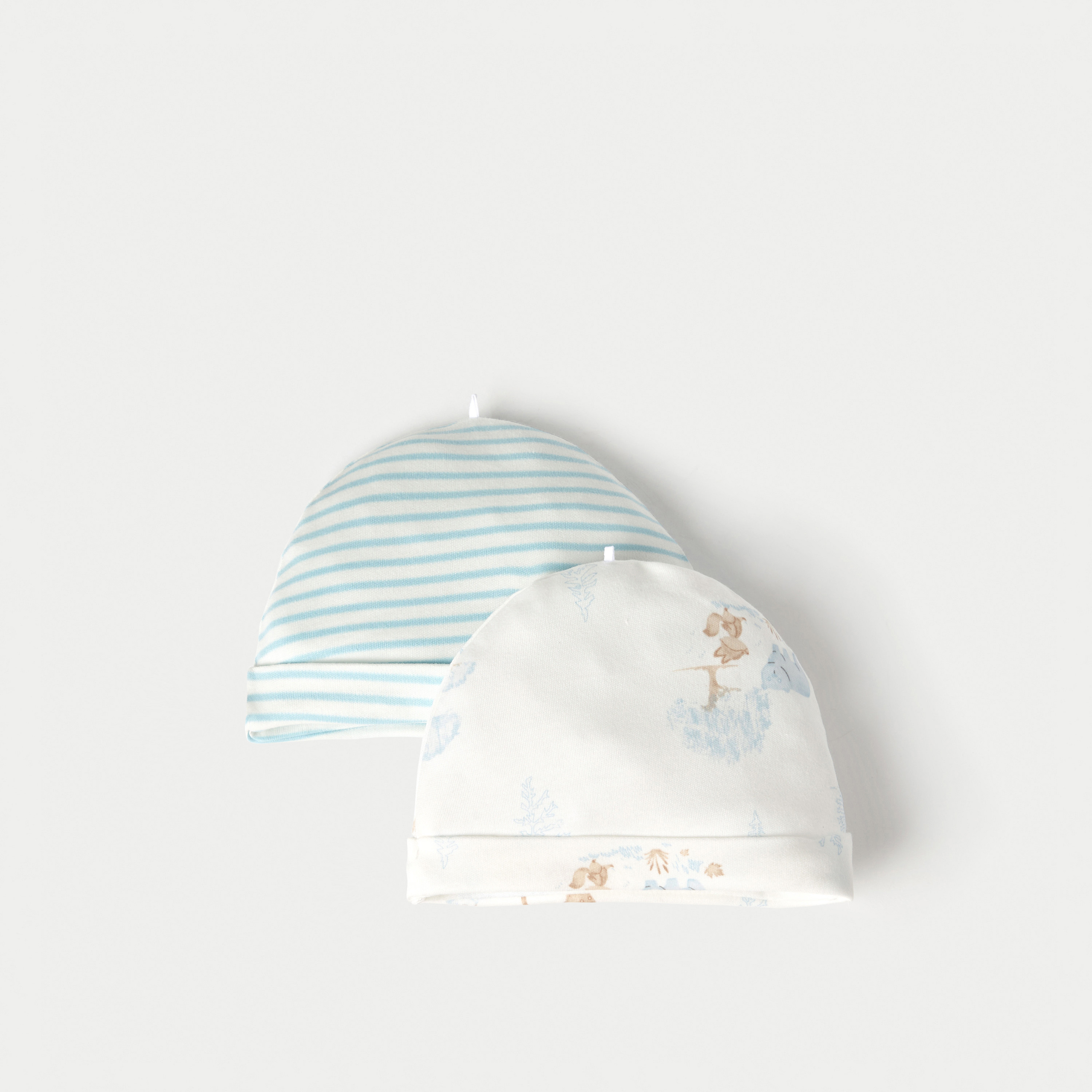 قبعات بيني بطبعات من جونيورز - طقم من قطعتين-baby-boys-accessories-caps-image-1