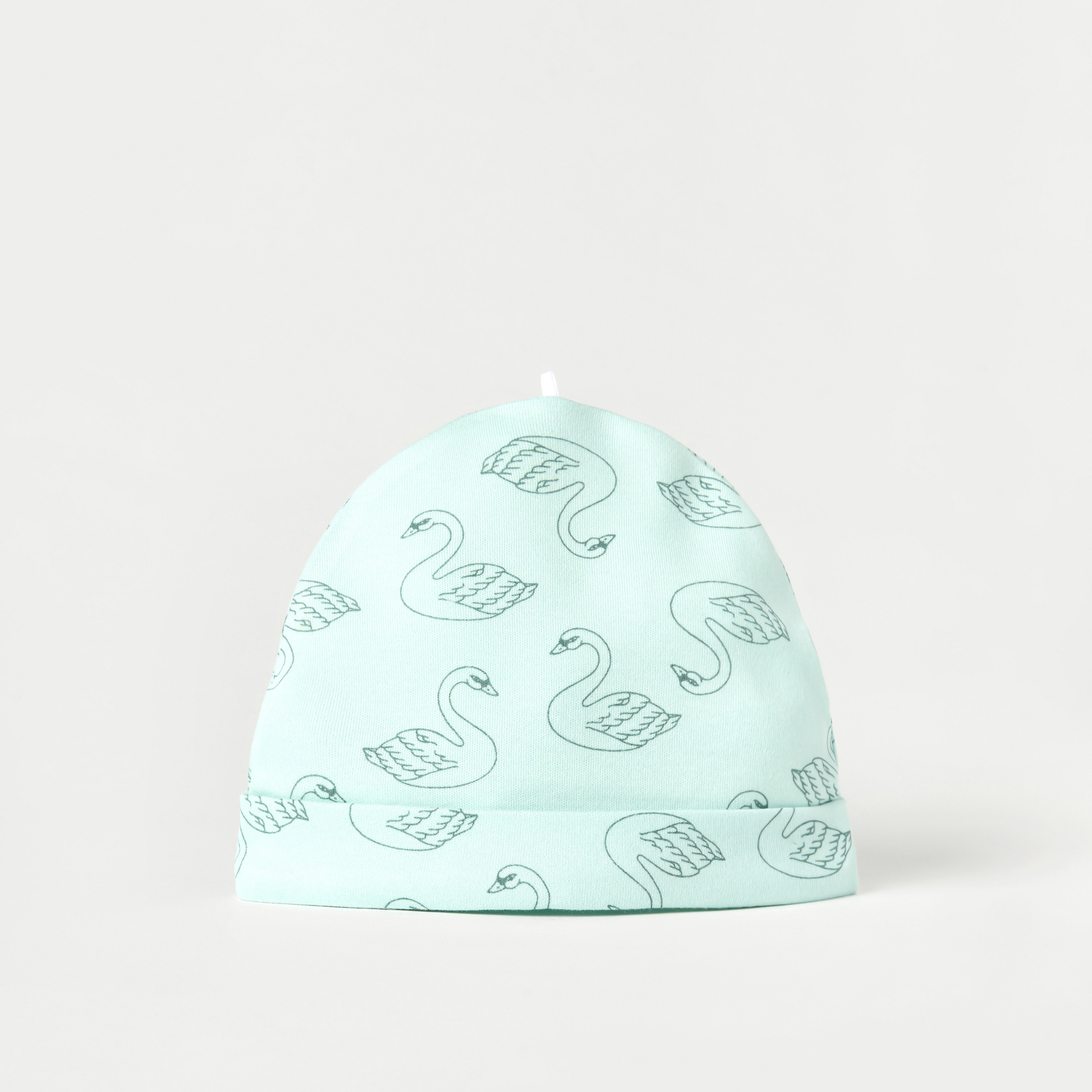 Juniors Printed Beanie Cap - Set of 2-baby-girls-accessories-caps-image-3