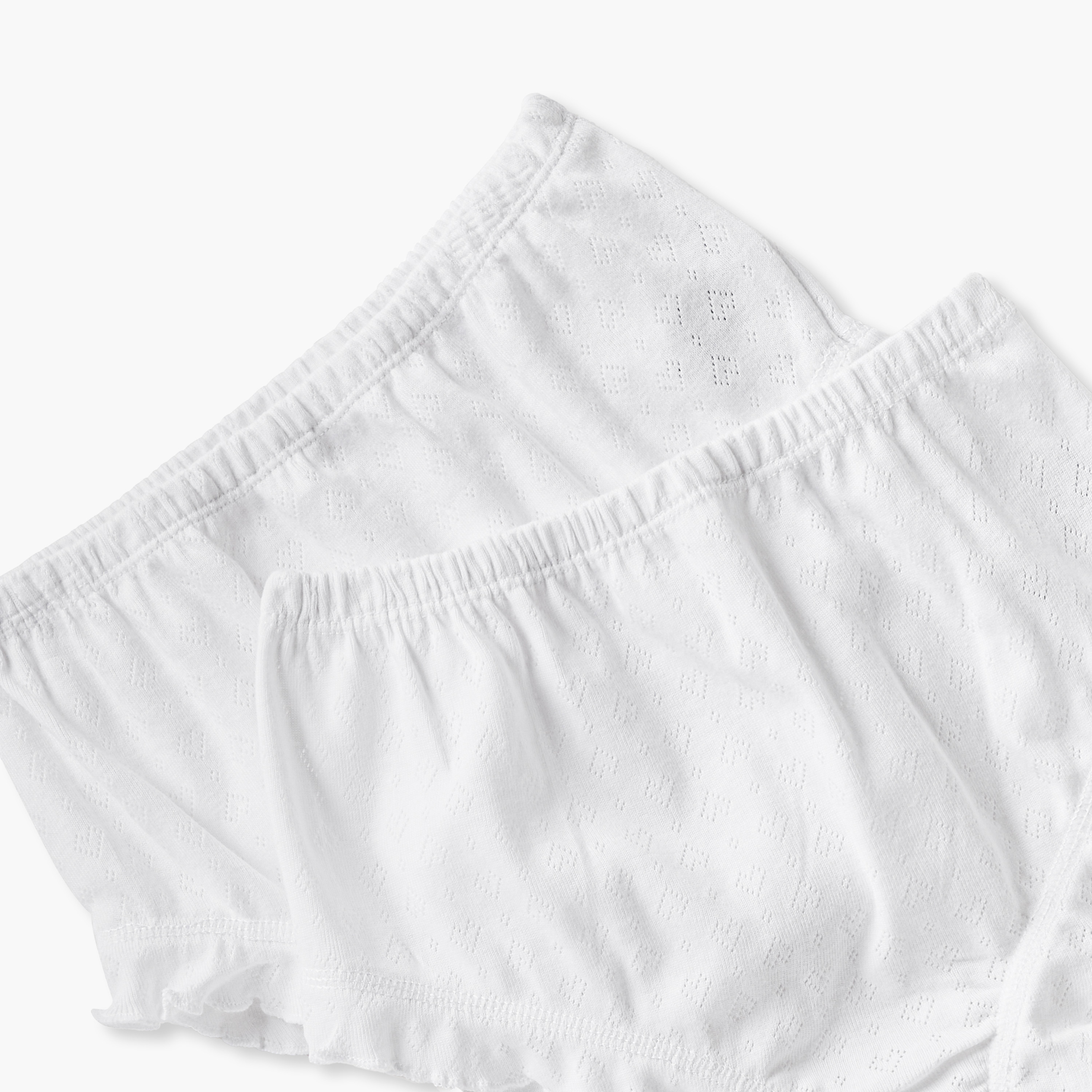 Juniors Solid Bloomer Briefs with Elasticised Waistband - Set of 2-baby-girls-clothing-innerwear-image-3