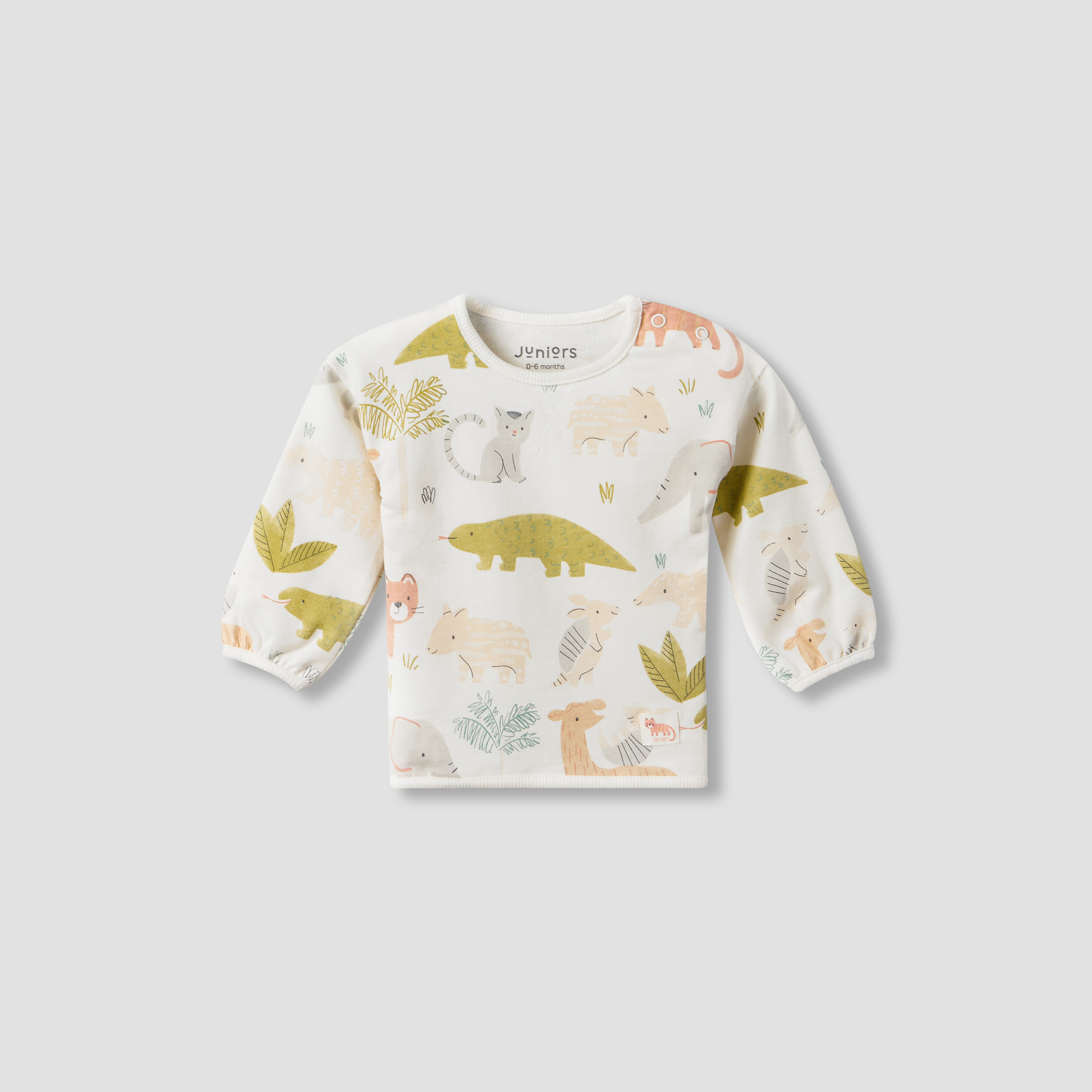 Juniors Cotton Crew Neck Long Sleeves Pyjama Set with Safari Print-baby-boys-clothing-nightwear-pyjamasets-image-3