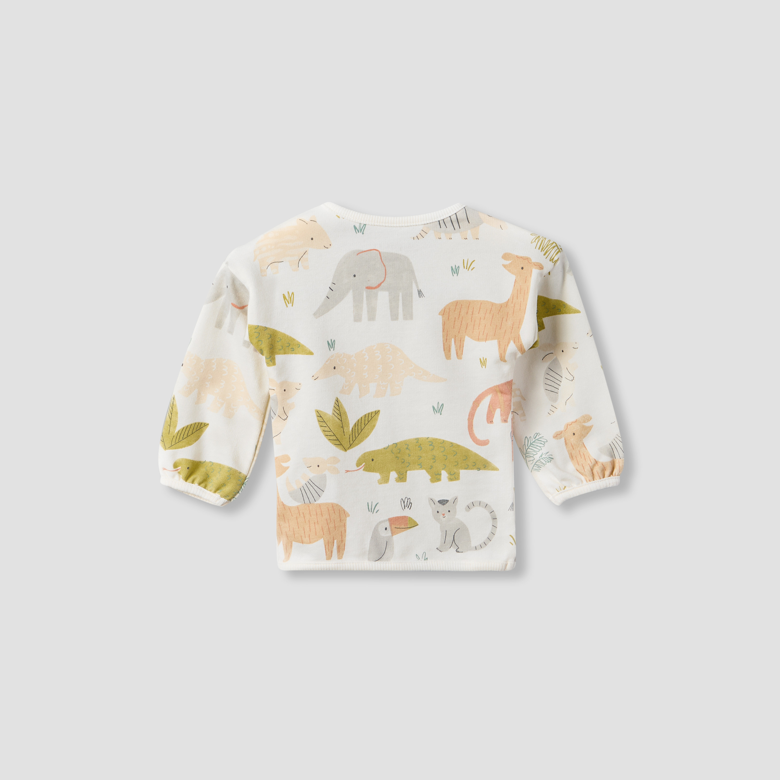 Juniors Cotton Crew Neck Long Sleeves Pyjama Set with Safari Print-baby-boys-clothing-nightwear-pyjamasets-image-5