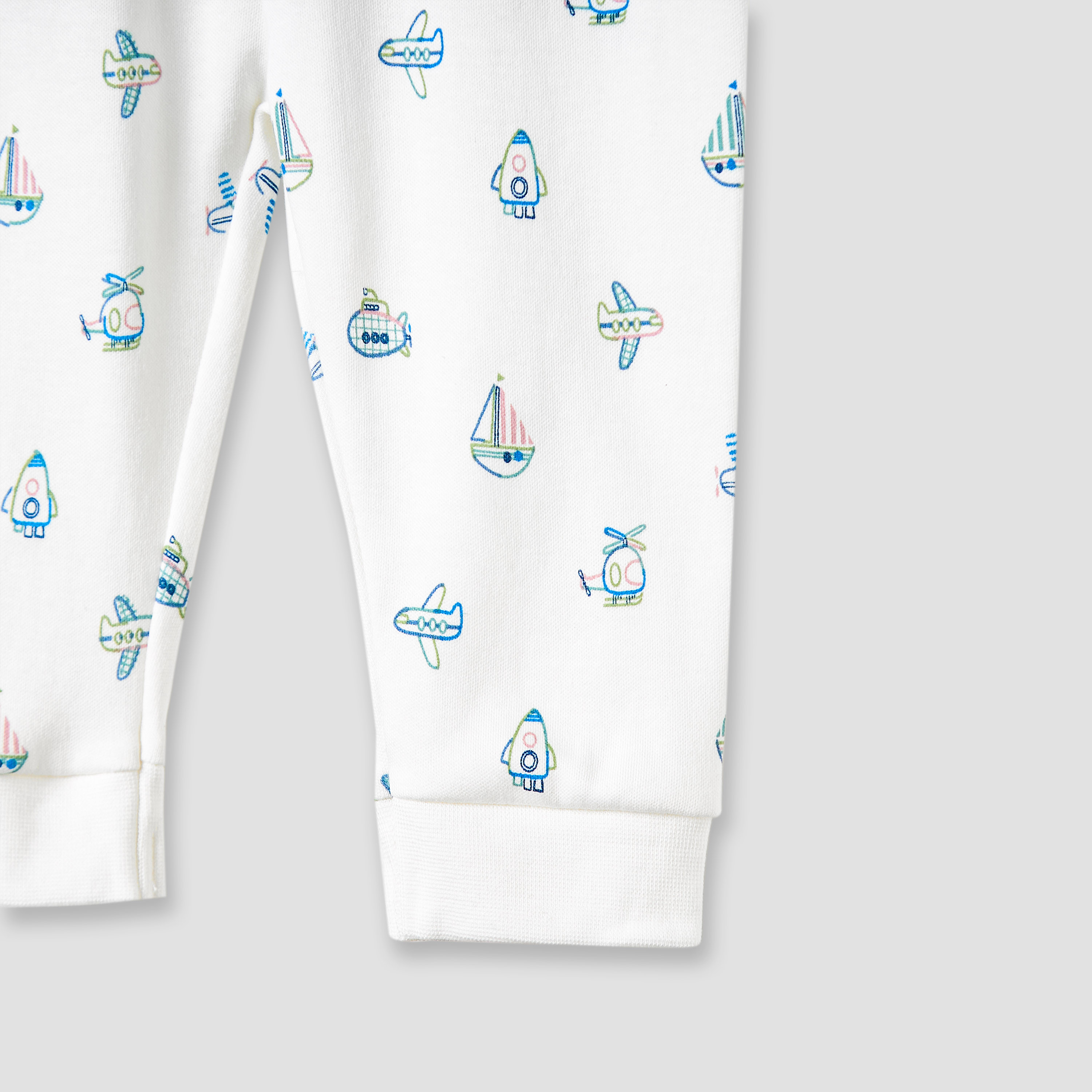 Juniors Pyjama Set with Embroidery - Cotton - Long Sleeves - Round Neck-baby-boys-clothing-nightwear-pyjamasets-image-5