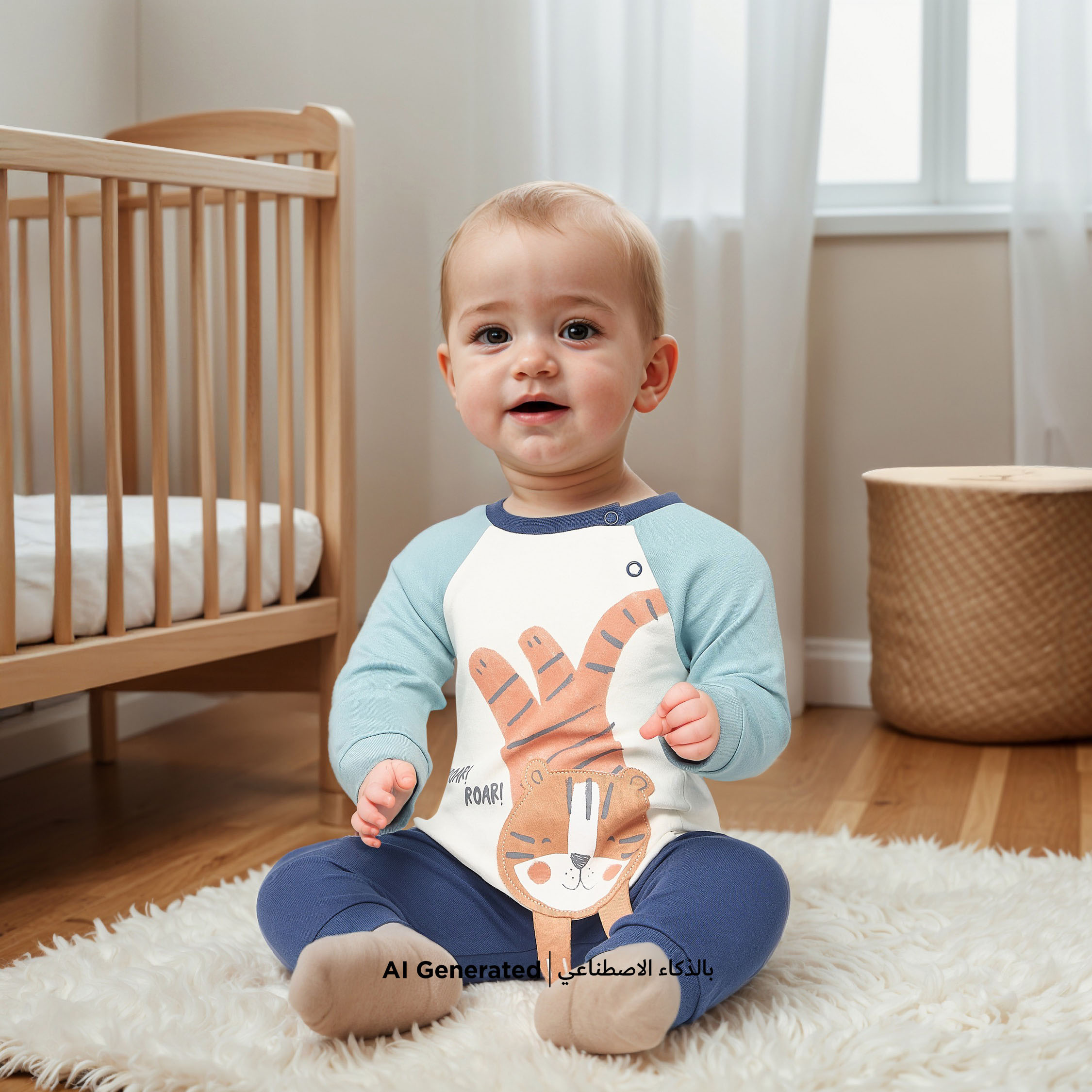 طقم بنطلون بيجاما بخصر مطاطي وتيشيرت بأكمام طويلة وزخارف بطة من جونيورز-bsclothing-babygirls-nightwear-pyjamasets-image-6