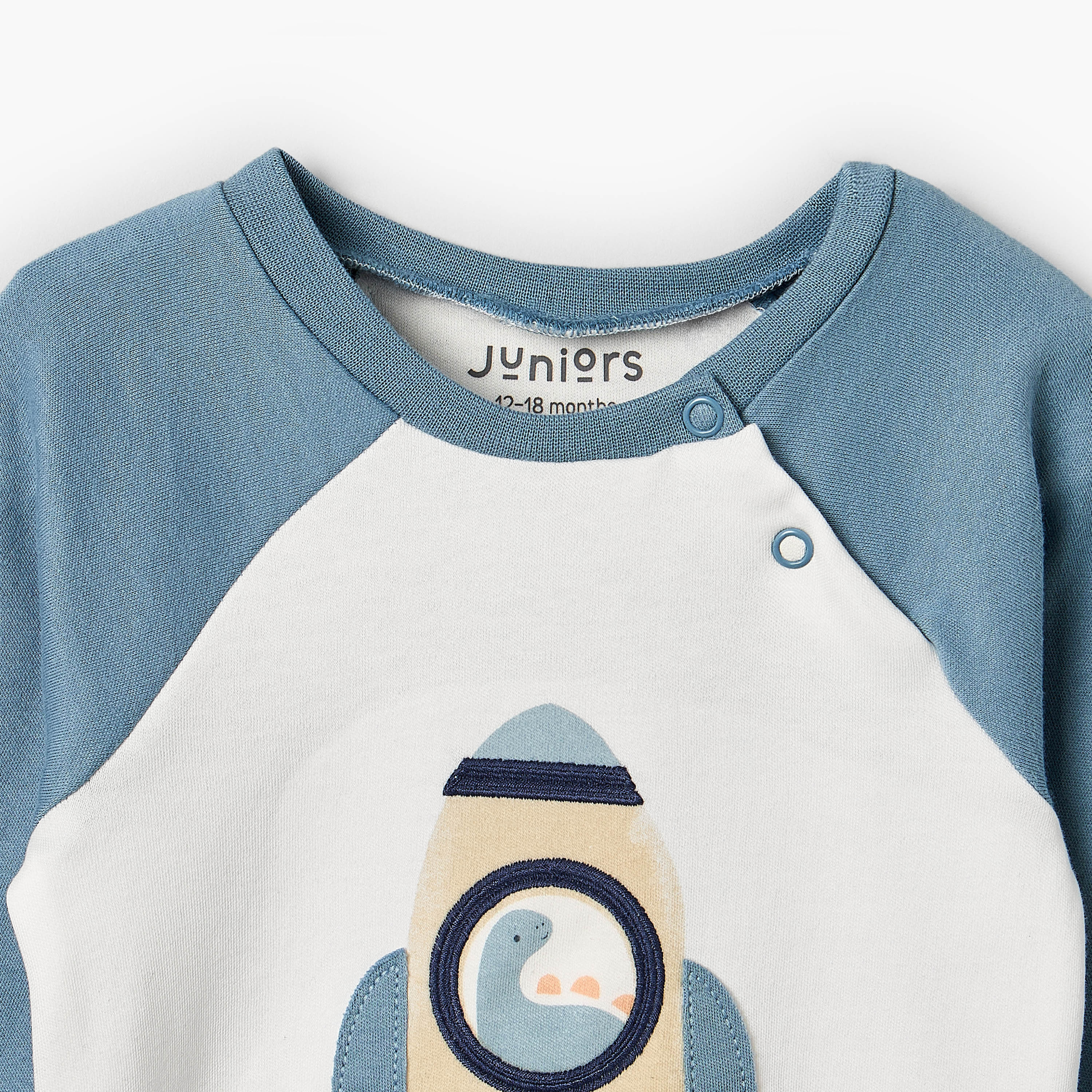 Juniors Cotton Crew Neck Long Sleeves Pyjama Set with Spacecraft Print-baby-boys-clothing-nightwear-pyjamasets-image-6