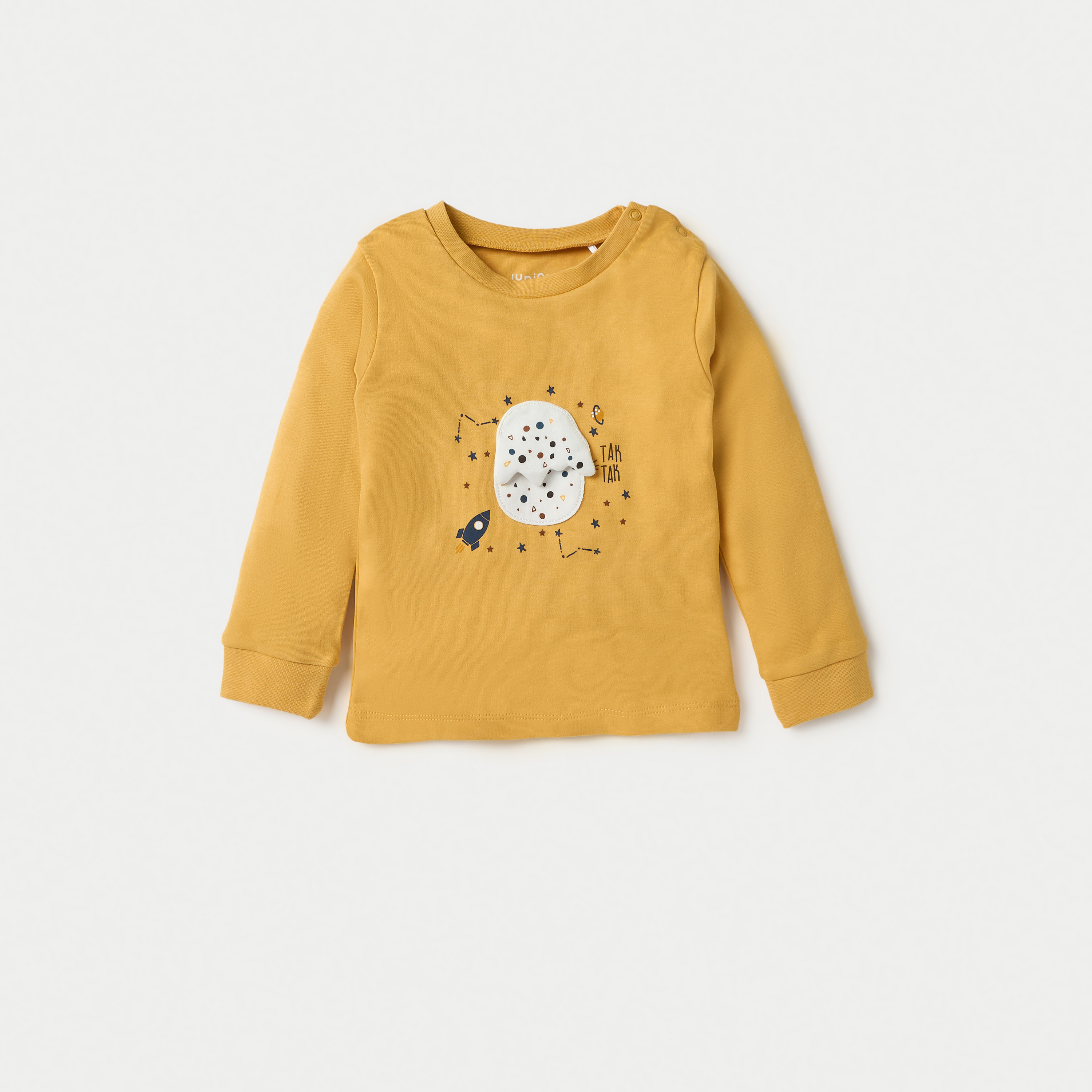Juniors Printed Long Sleeves T-shirt and Pyjama Set-baby-boys-clothing-nightwear-pyjamasets-image-2