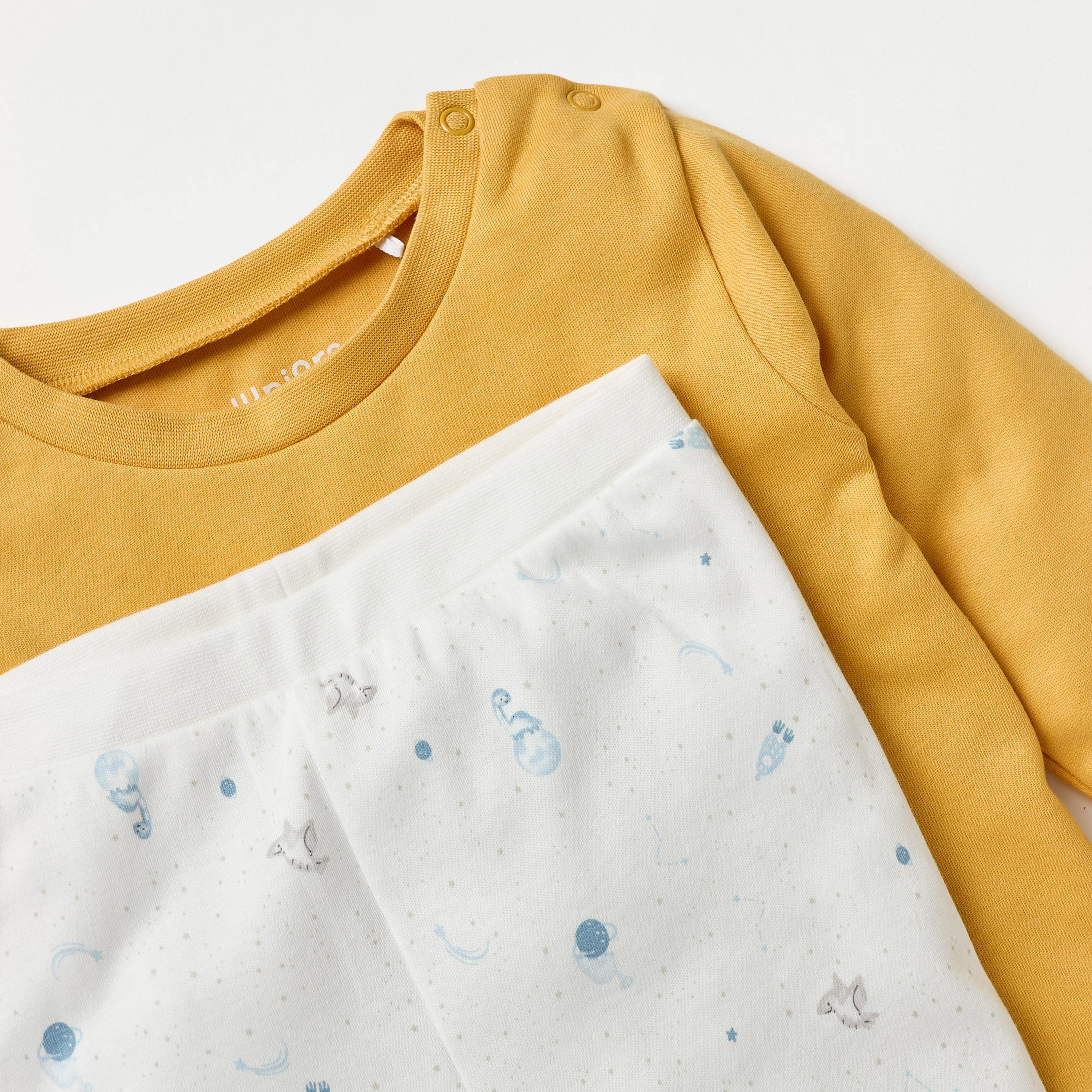 Juniors Printed Long Sleeves T-shirt and Pyjama Set-baby-boys-clothing-nightwear-pyjamasets-image-4